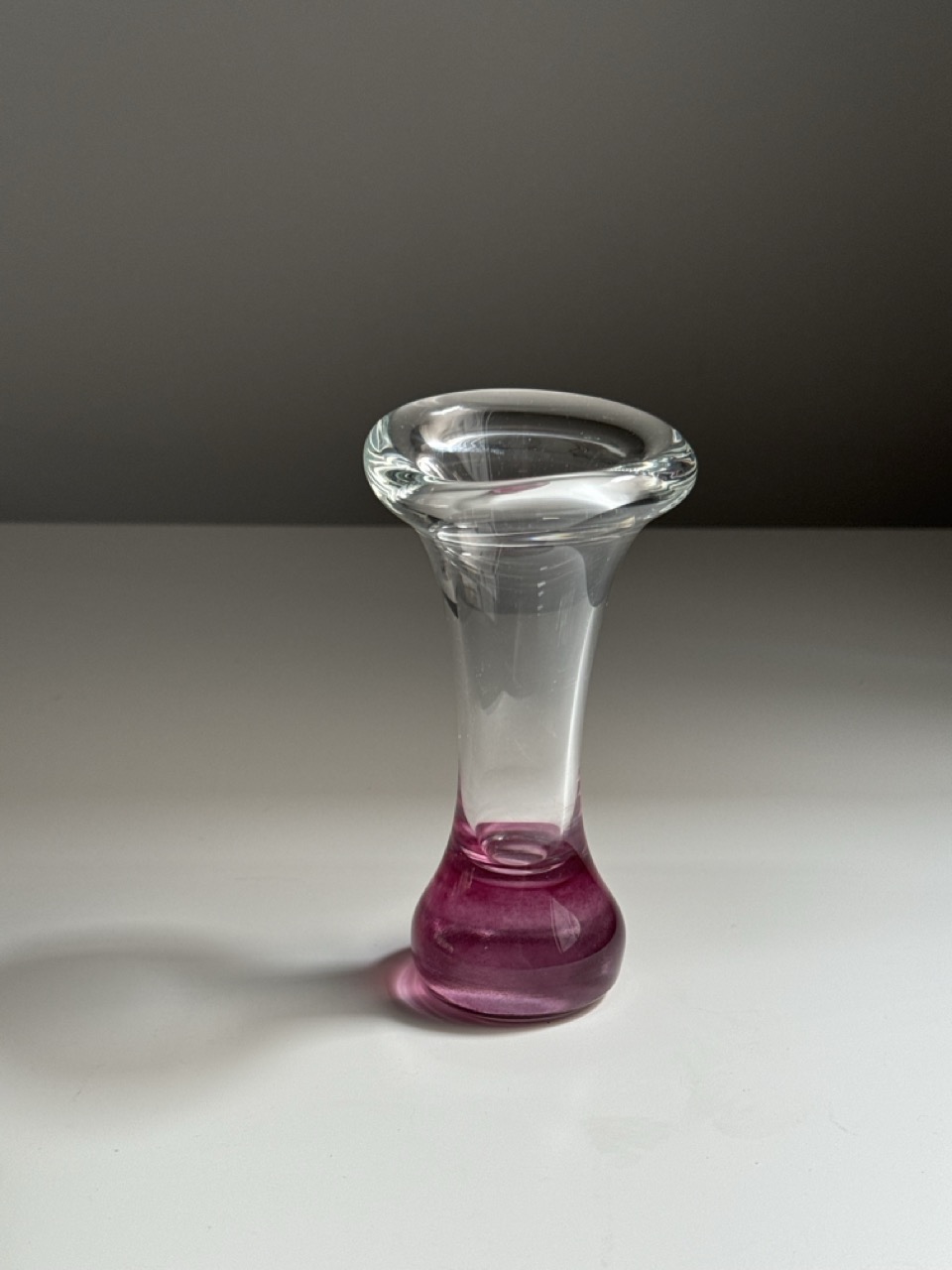 Handmade art glass vase, Scandinavia, 1970s