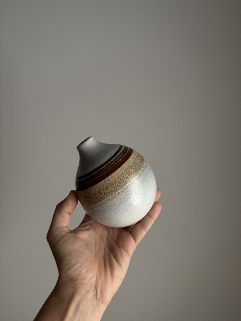 Handmade ceramic vase by the ceramist Joan Serra, 1960s.