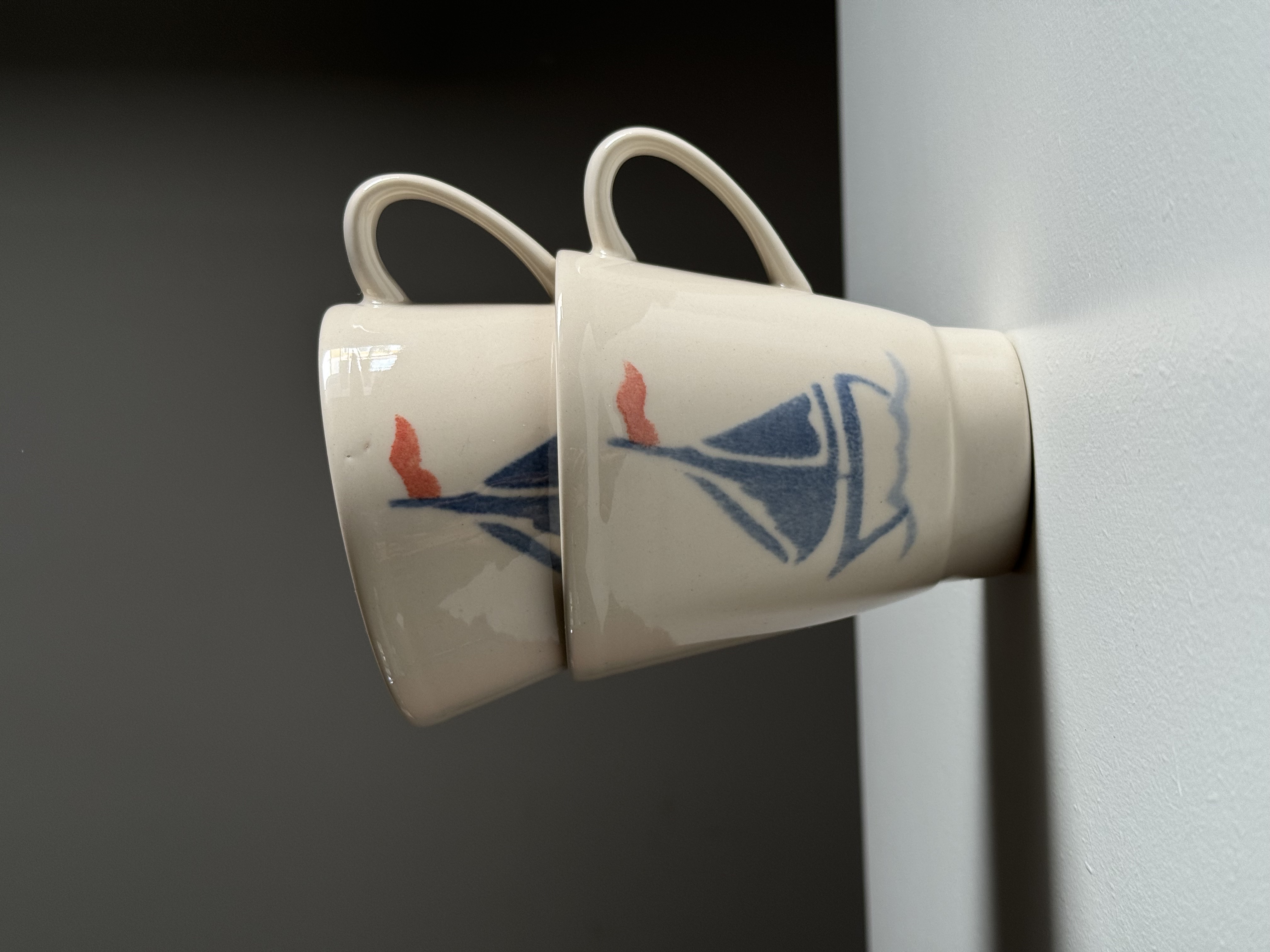 Vintage ceramic mug set by Pentik/Finland