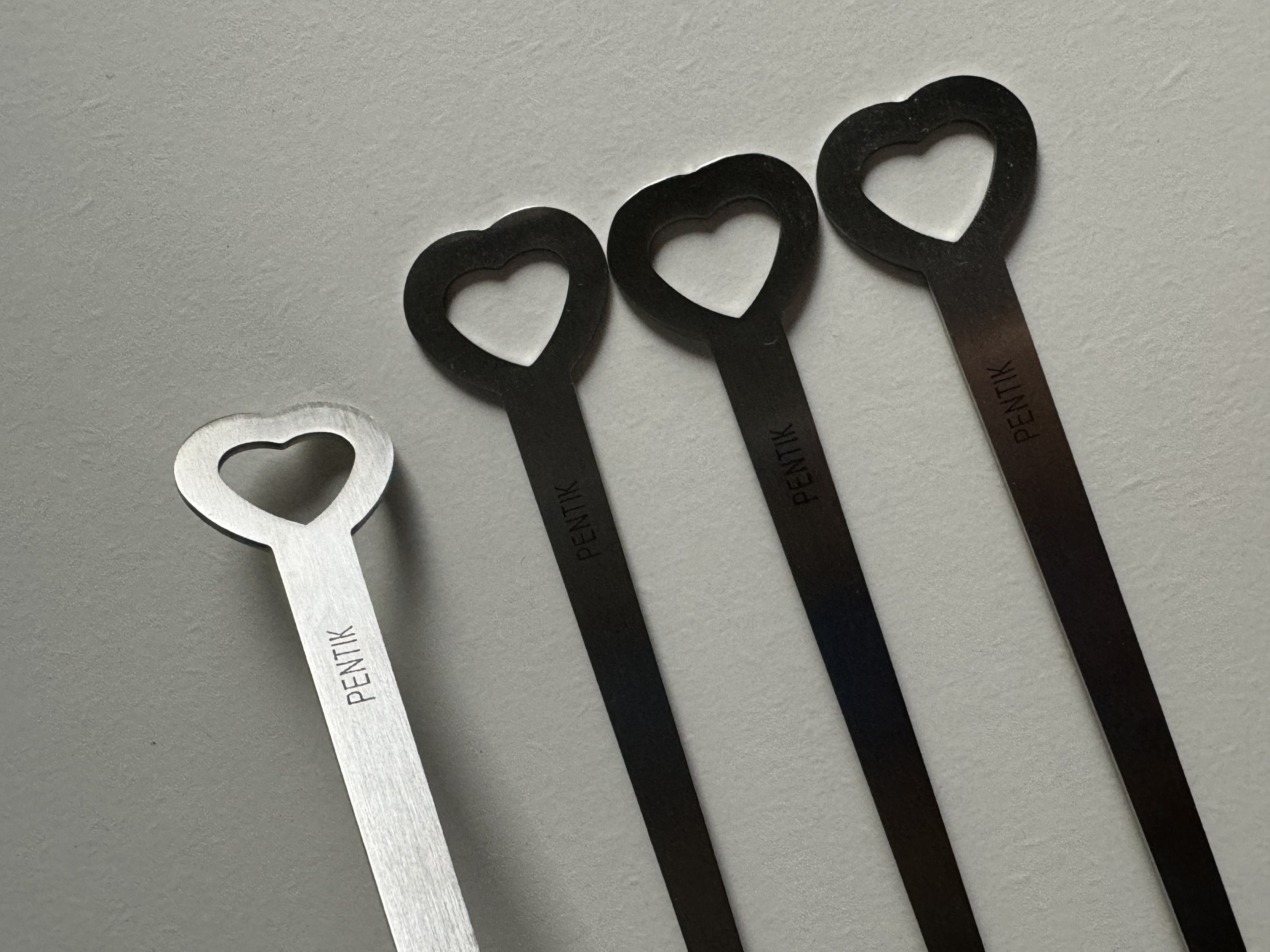 Dessert metal spoons by Finnish company Pentik  