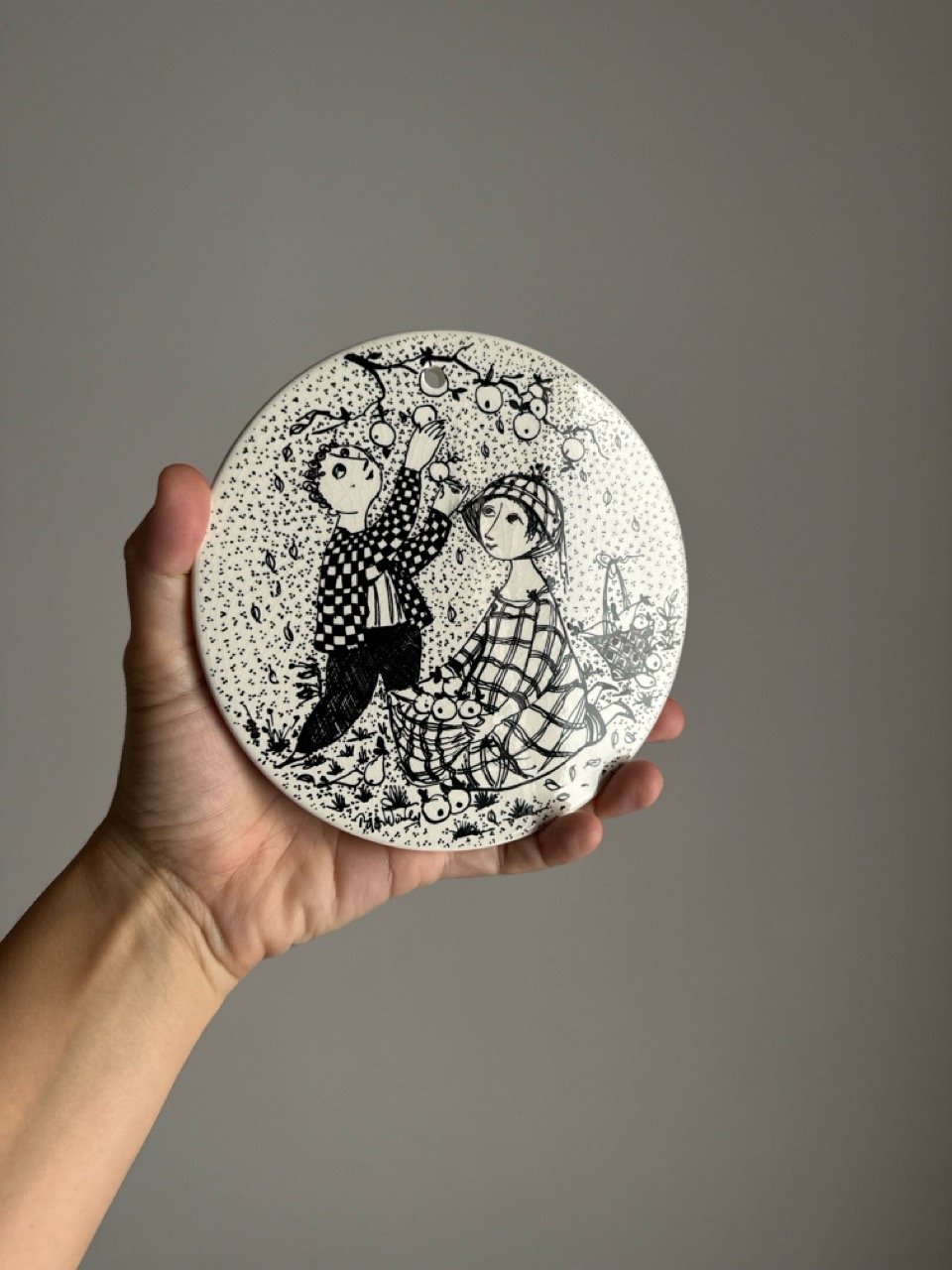 Ceramic wall plate “October Paradise”