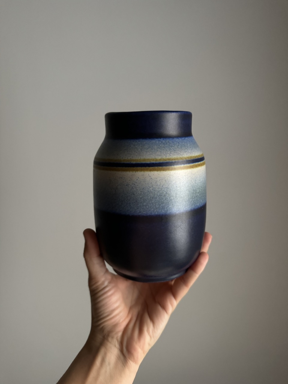 Handmade ceramic vase by the ceramist Joan Serra, 1960s.