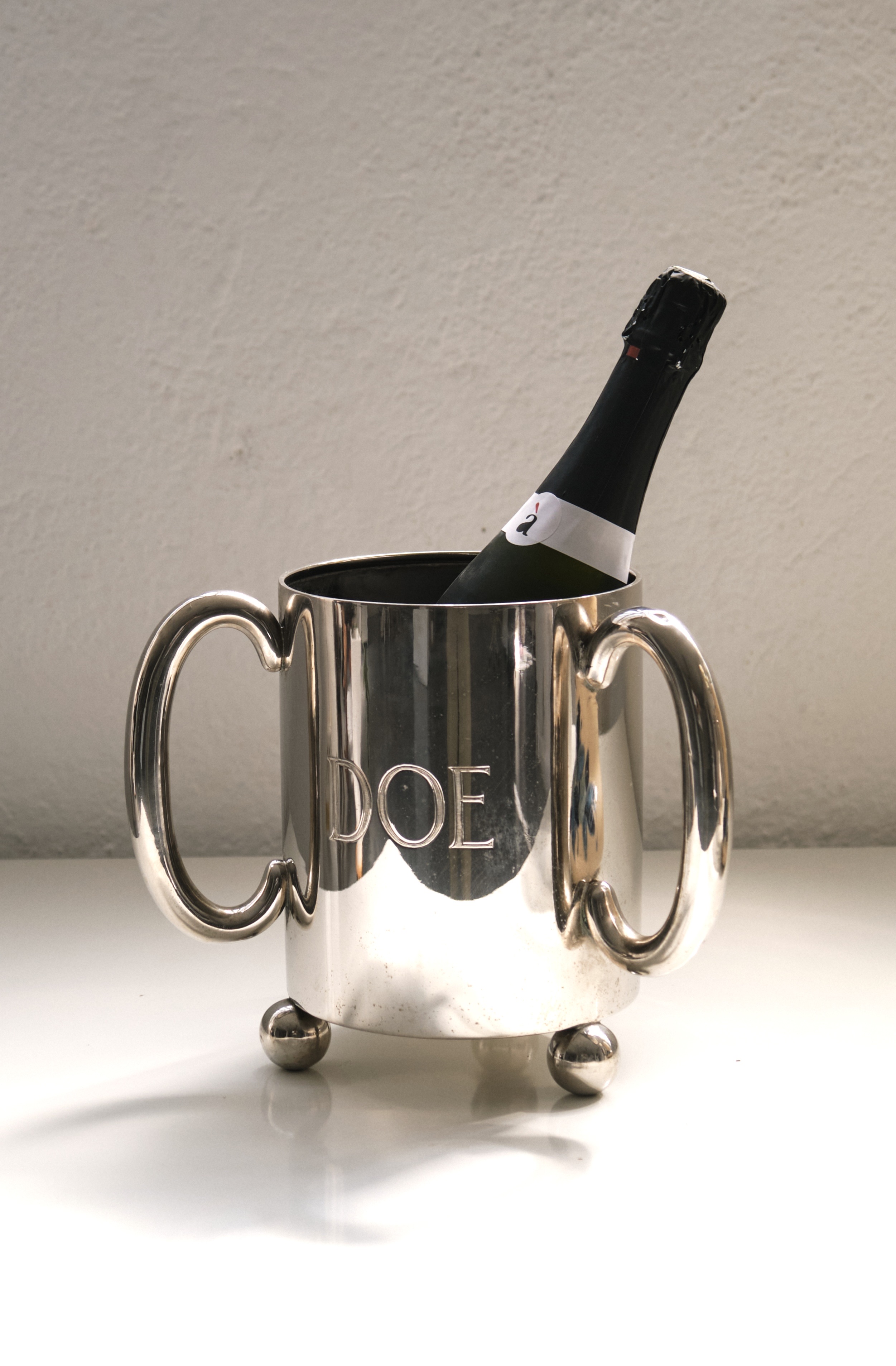 Large Metal Champagne Bucket / Germany