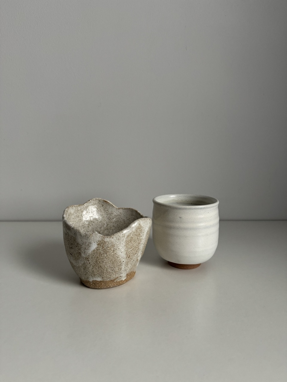 Handmade ceramic set / 2 bowls / Denmark