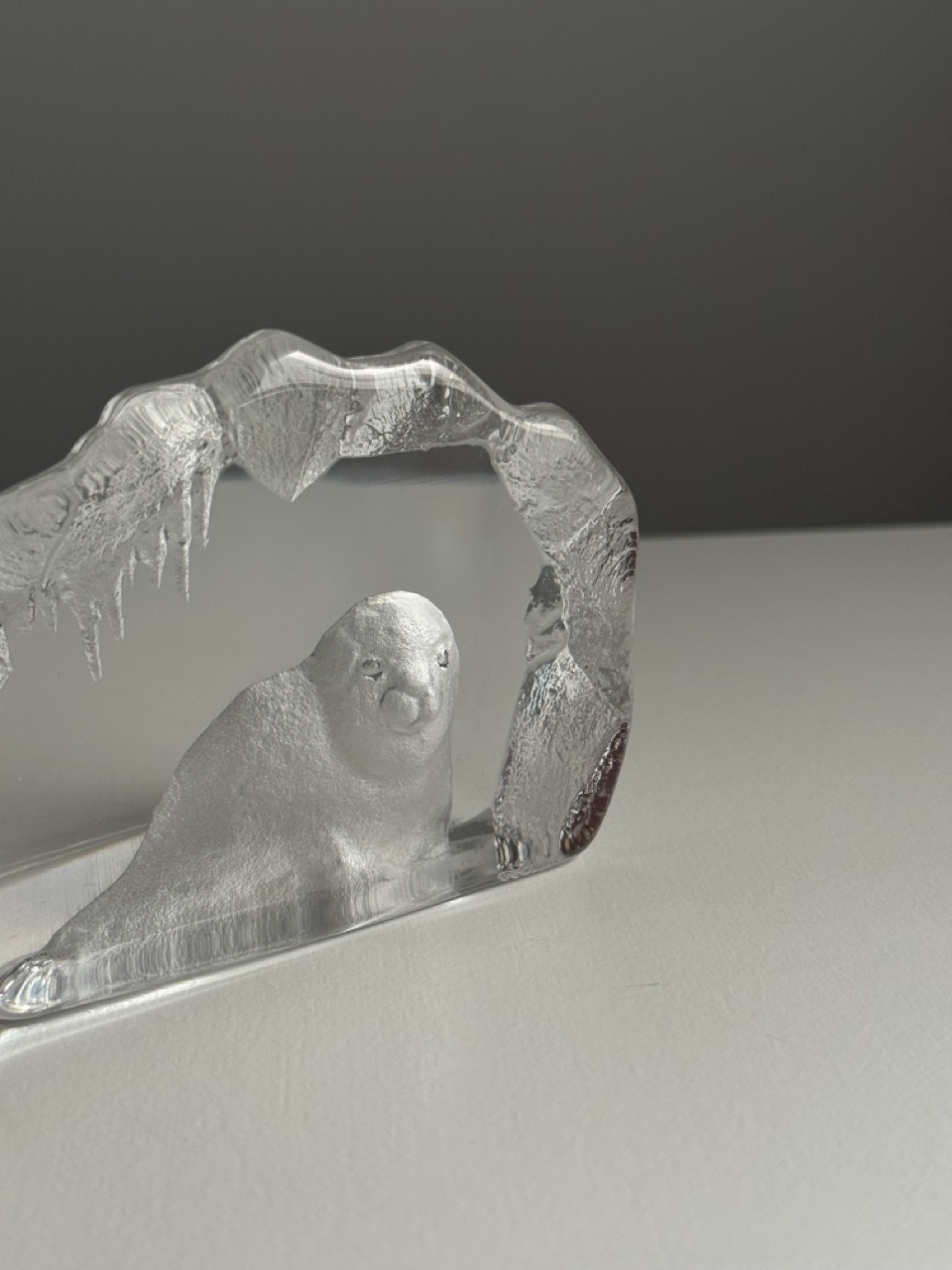 A lead glass paperweight /Sweden by Mats Jonasson