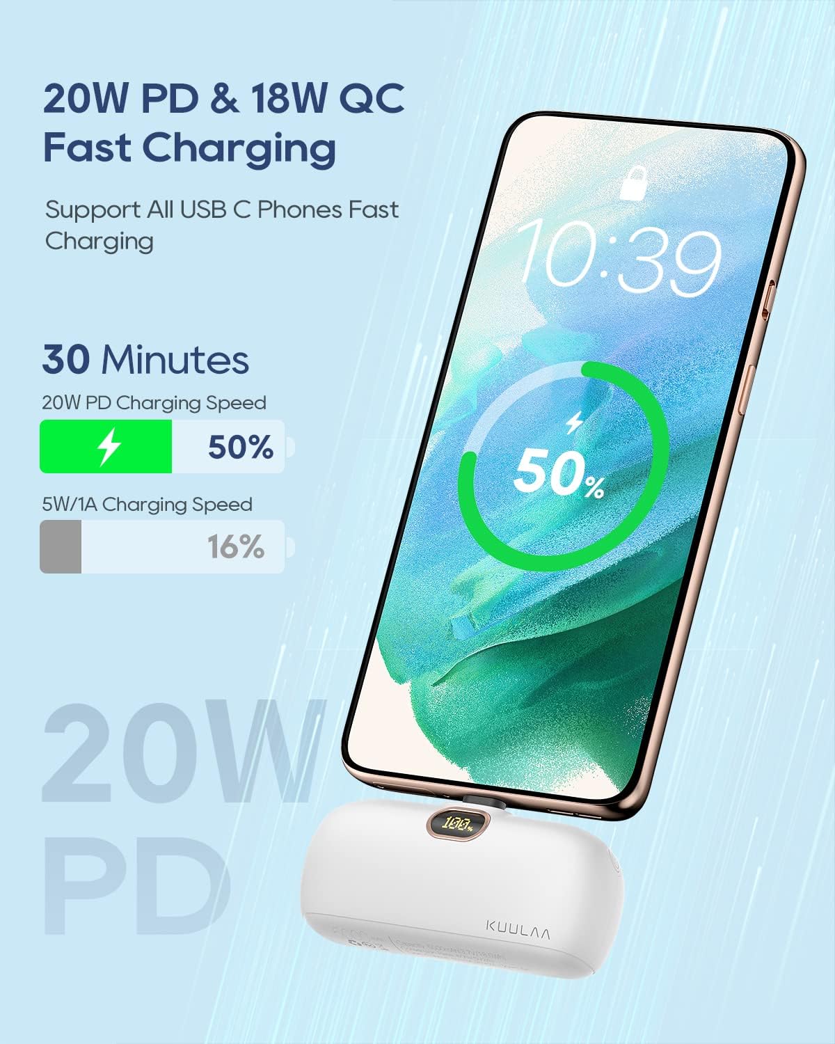 Mini Power Bank Carga Rapida 