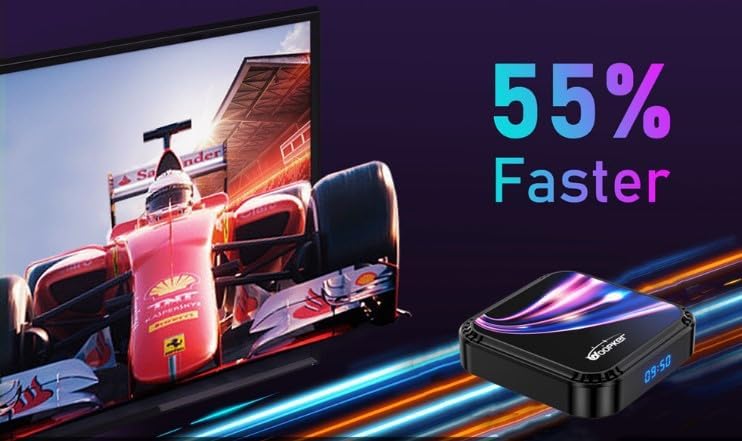 Decodificador, TV Box, 4GB RAM 64GB ROM, TV Box Android WiFi 6 4K/8K Bluetooth