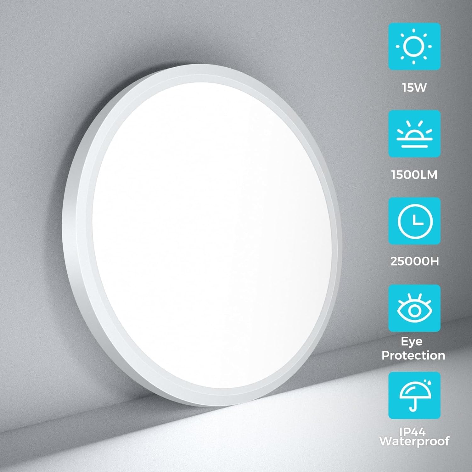 (4) Luz led de Techo Para Baño, Pasillo, Cocina, oficina