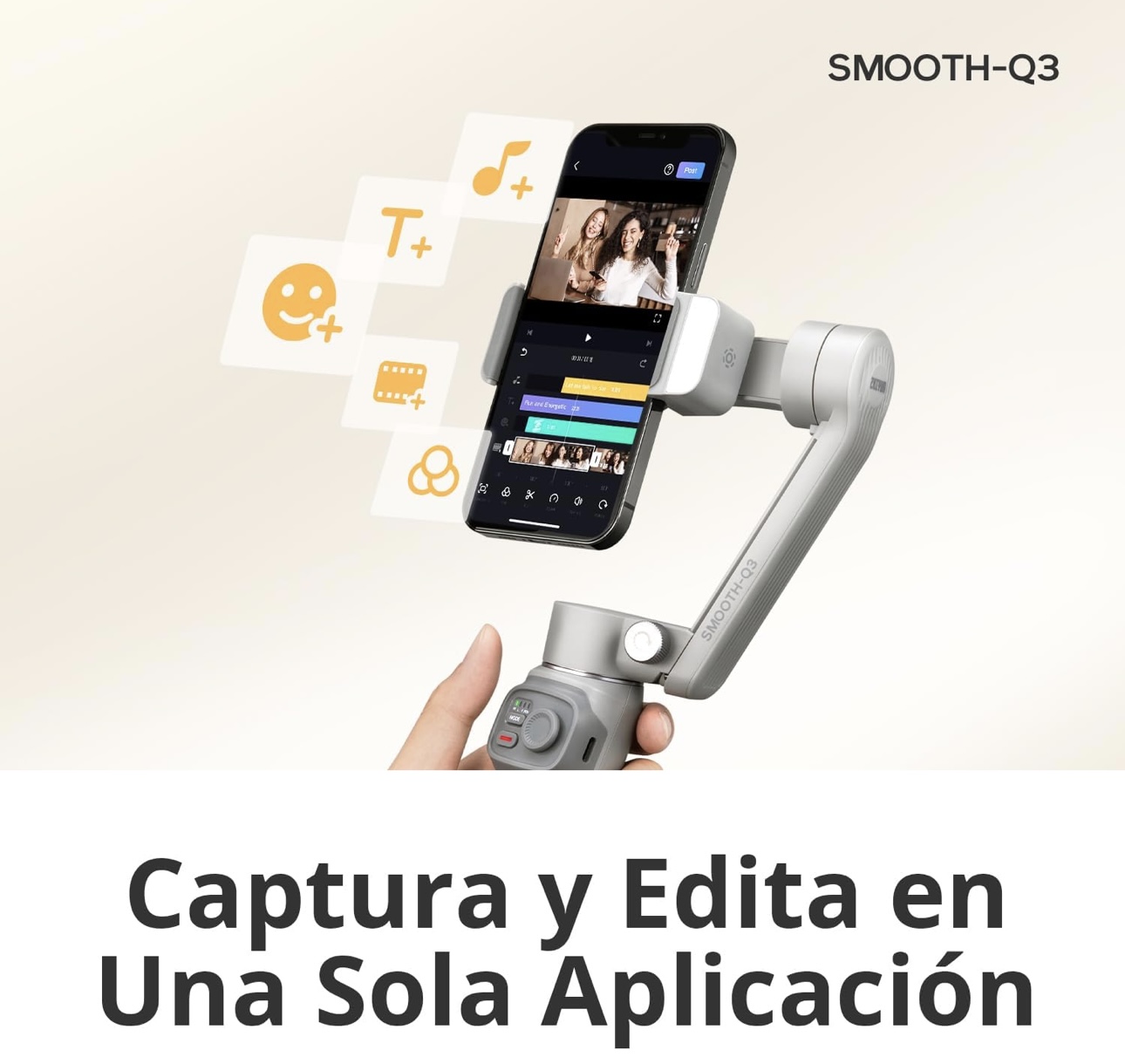 Estabilizador para Vlog, Vídeos de Youtube y TikTok