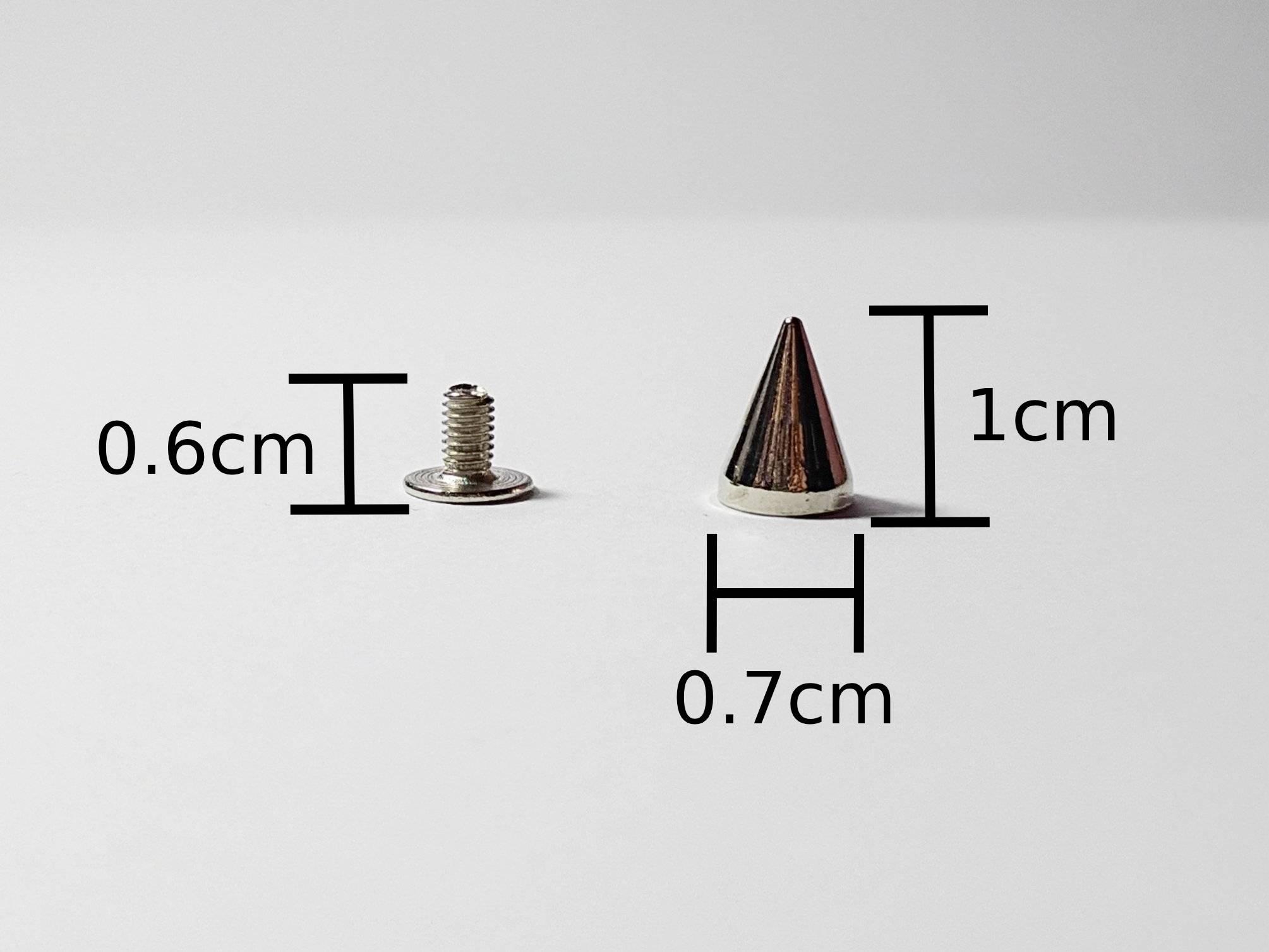 Spiked 1cm Silver Studs