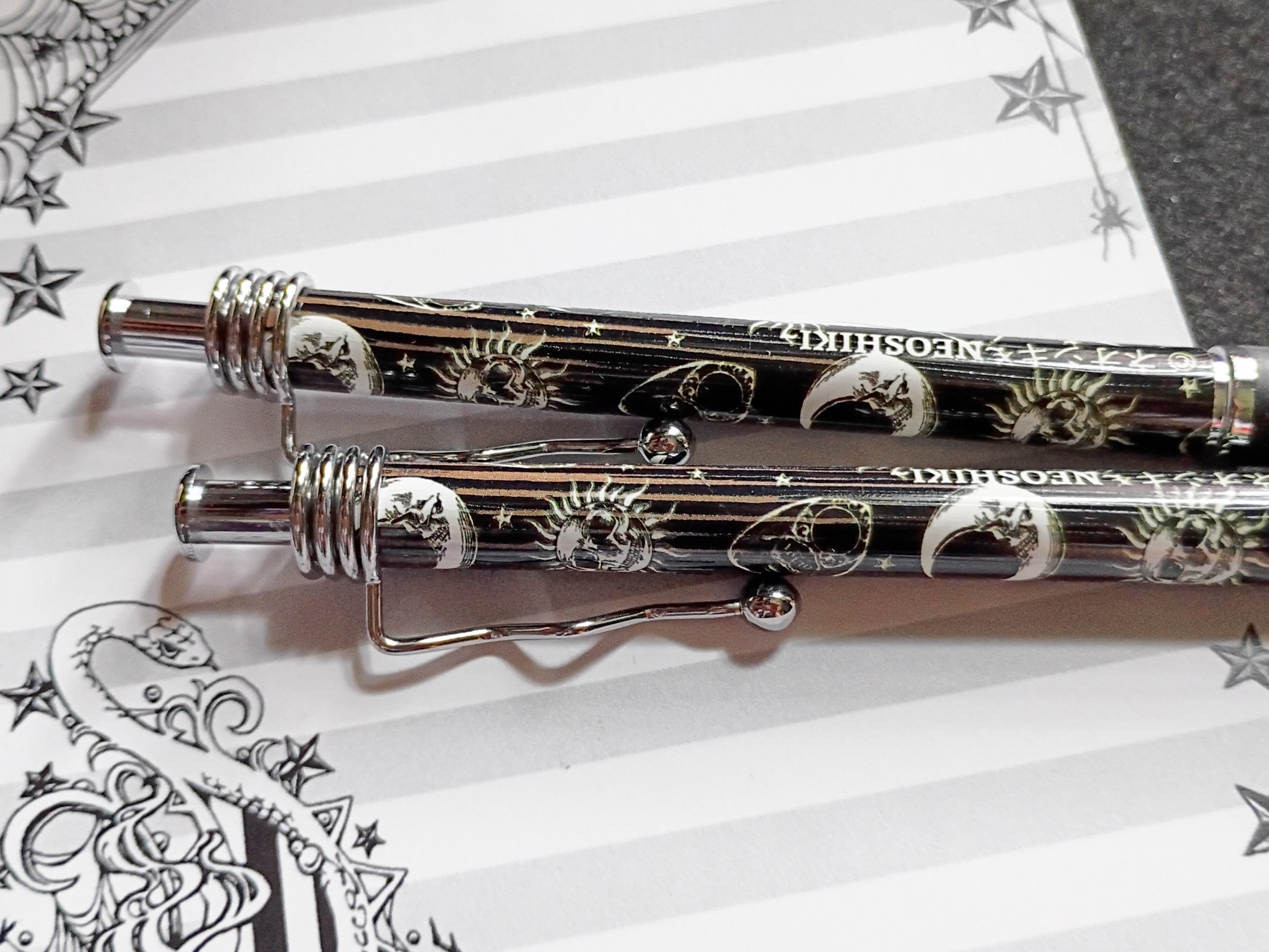 Hallow's Eve Ouija & Sun Moon Skulls Pens (IMPERFECTS version)