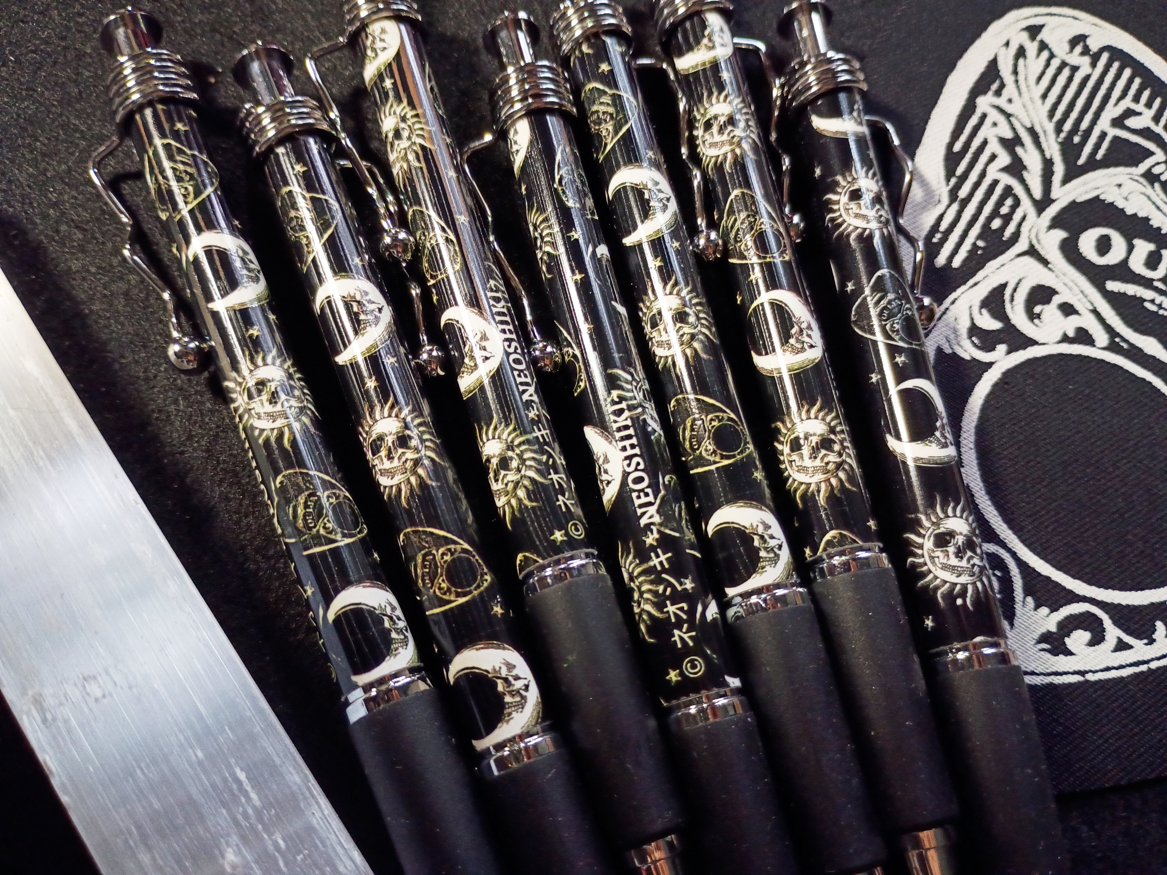 Hallow's Eve Ouija & Sun Moon Skulls Pens (IMPERFECTS version)