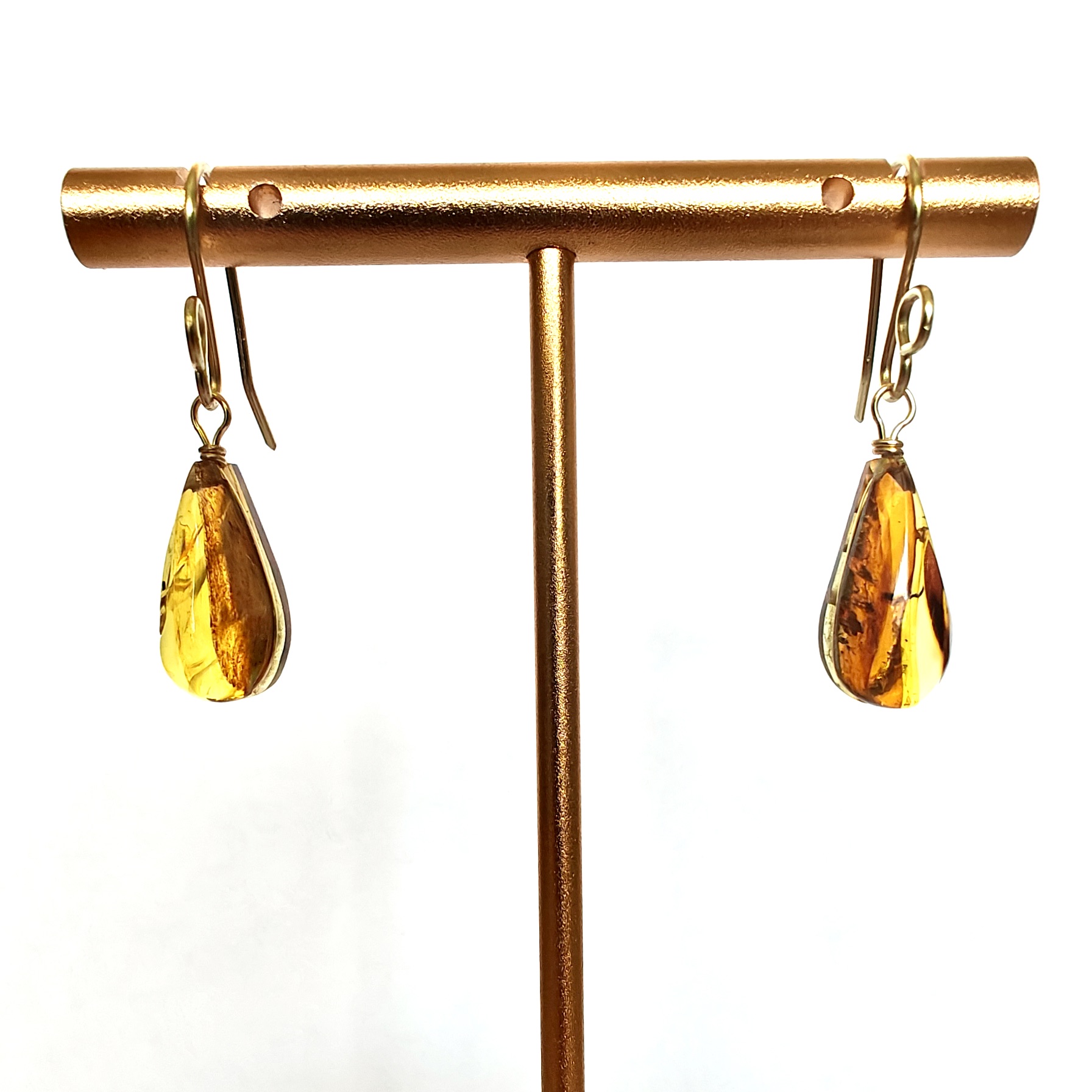 Boucles d'oreilles en Ambre