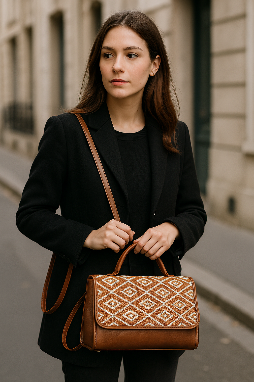 Sac en Cuir & Tissage 