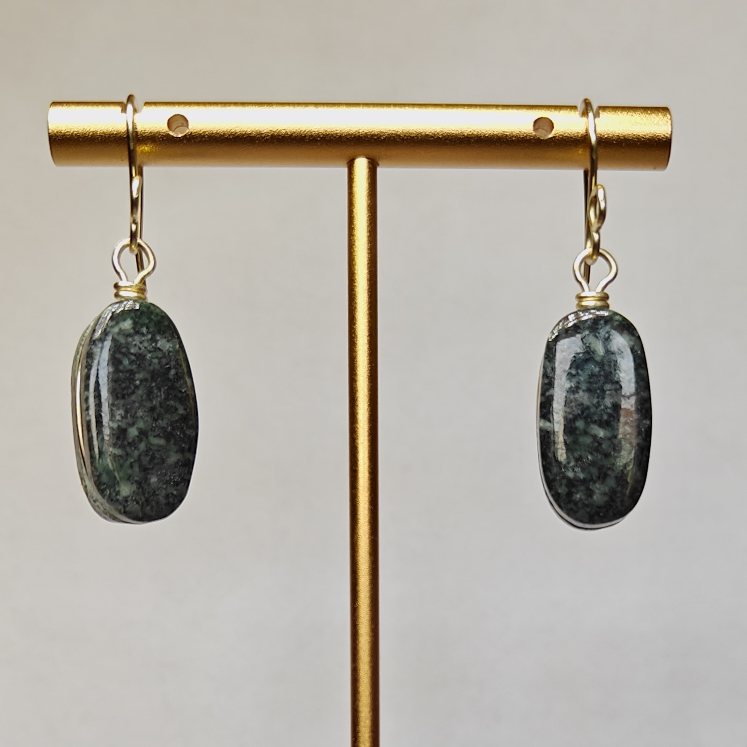 Boucles d'oreilles en Jade
