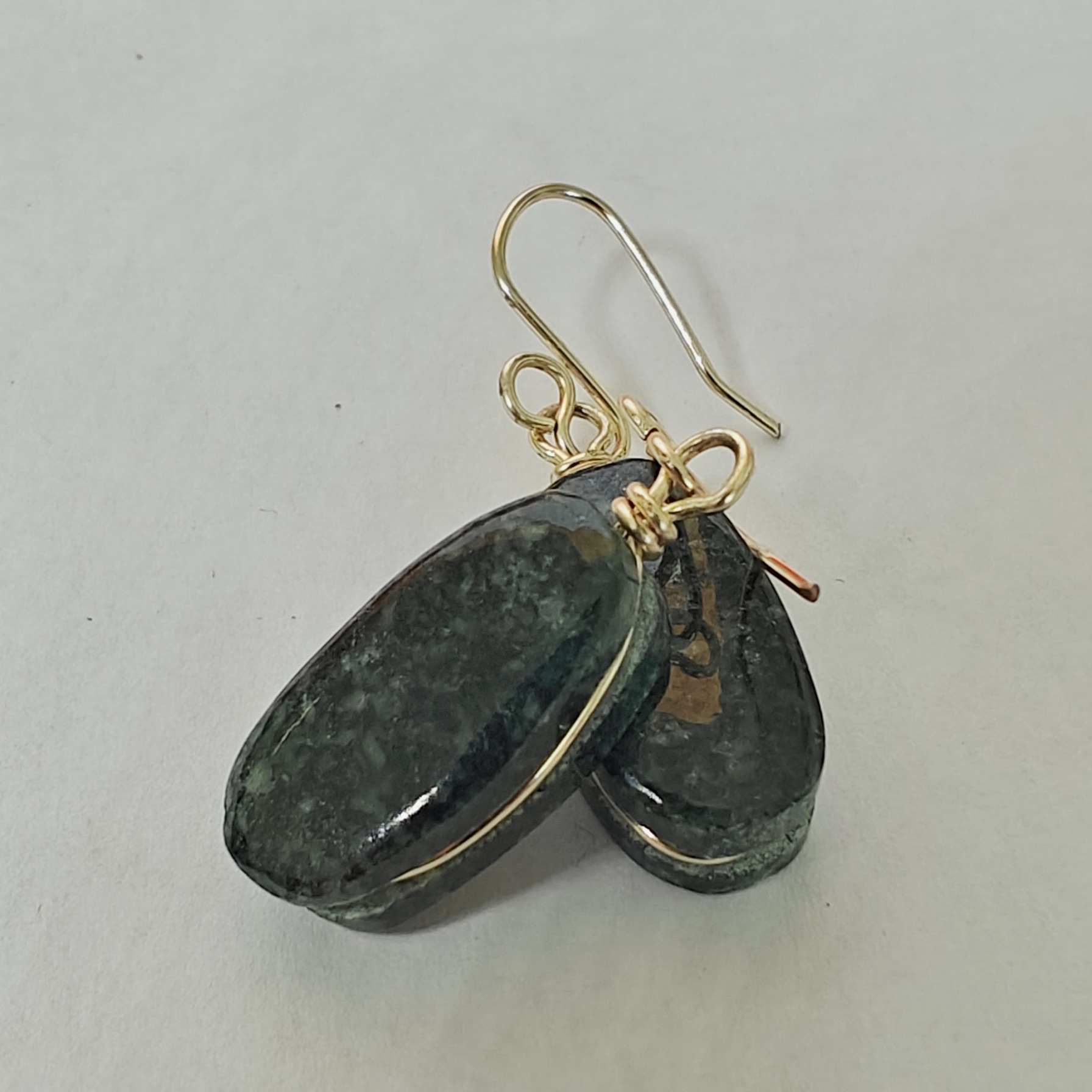 Boucles d'oreilles en Jade