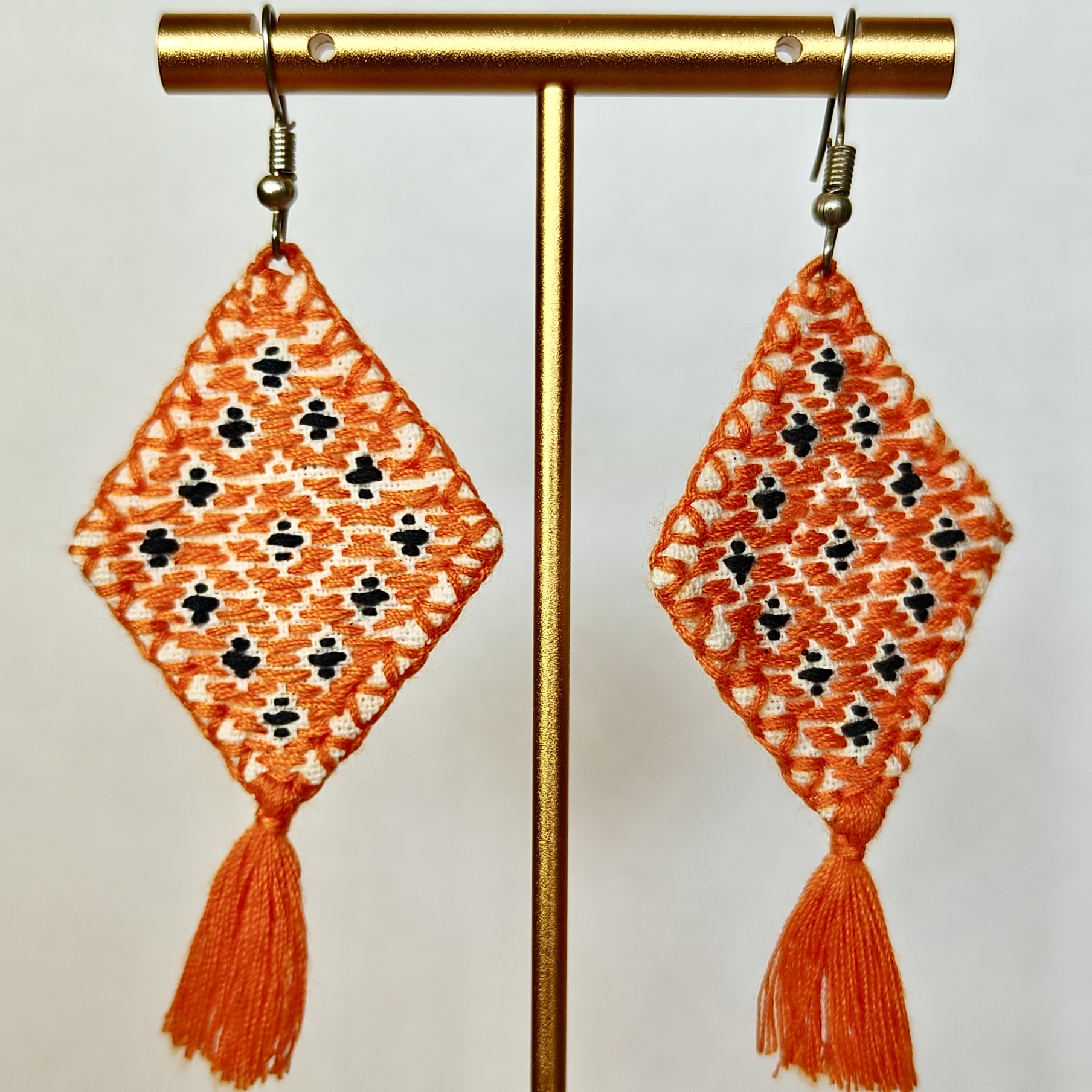 Boucles d'oreille Tissées