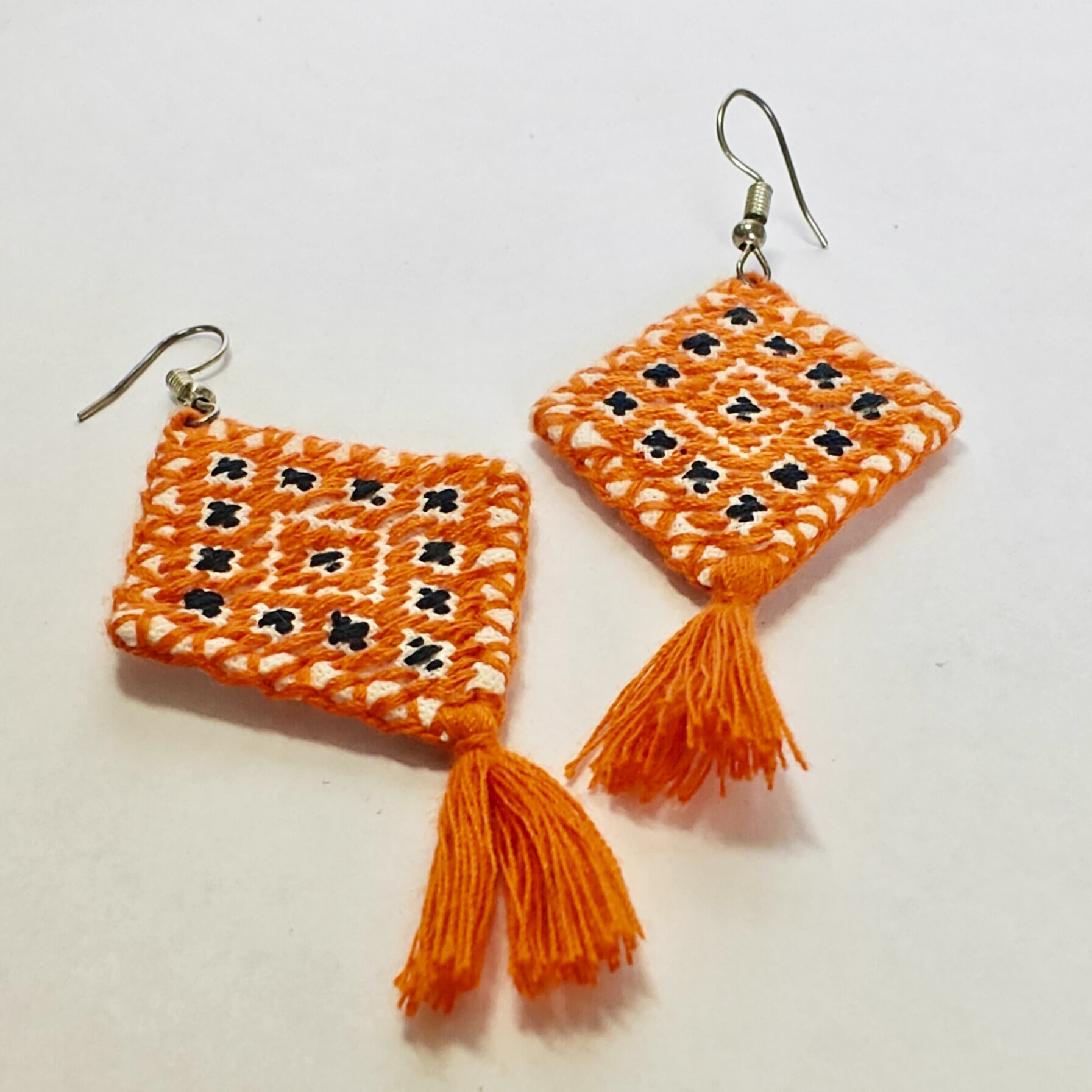 Boucles d'oreille Tissées