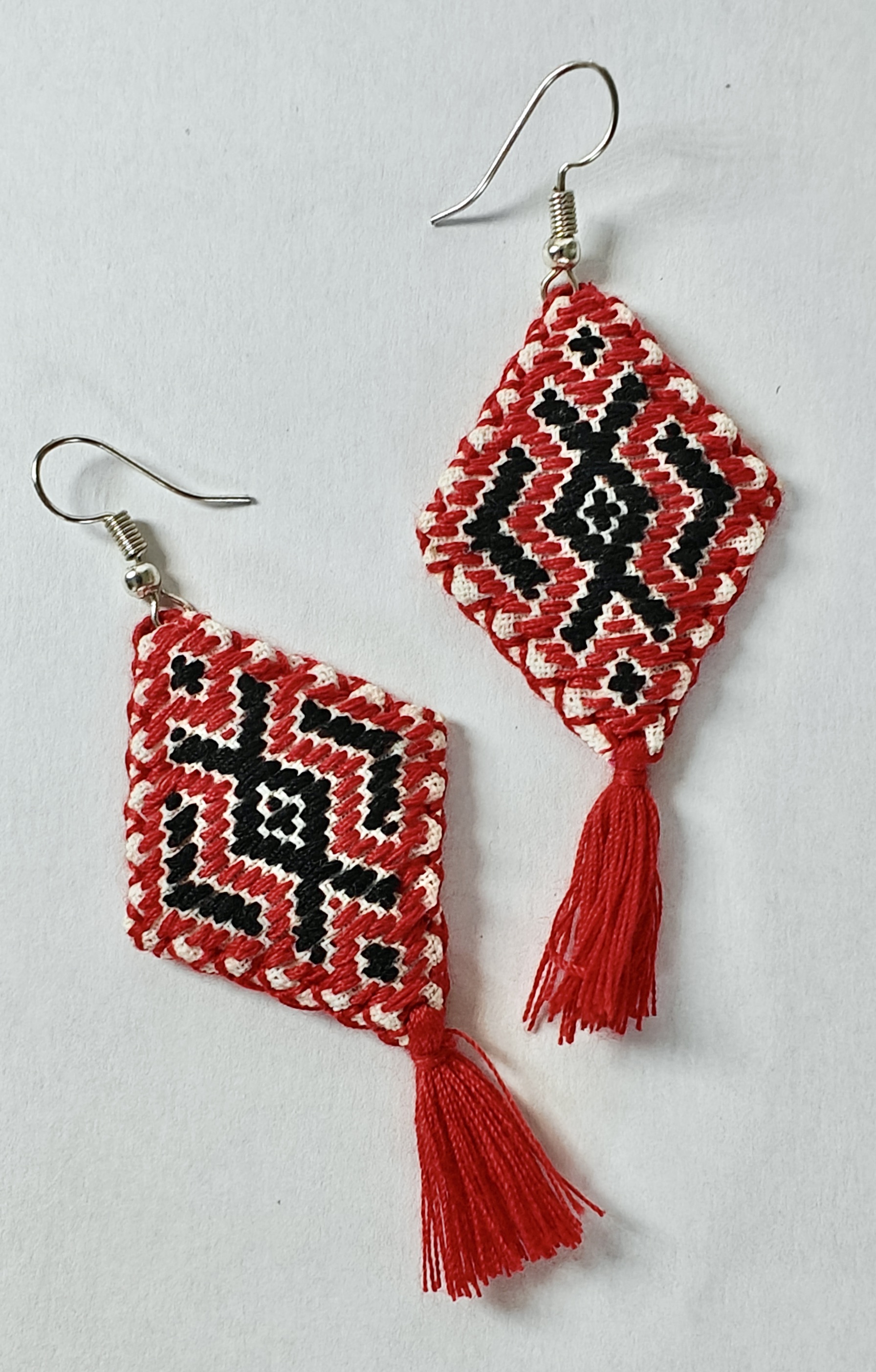 Boucles d'oreille Tissées