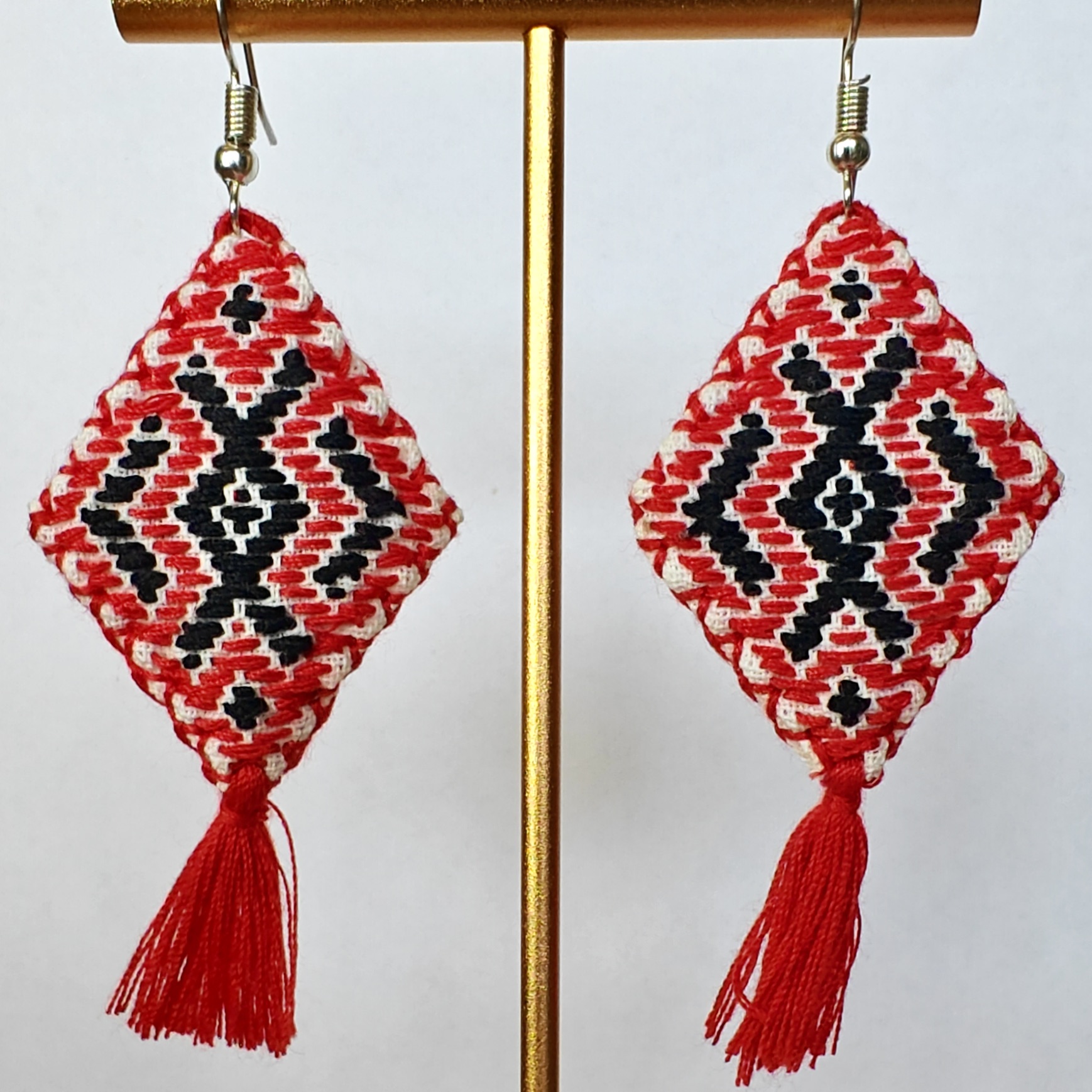 Boucles d'oreille Tissées