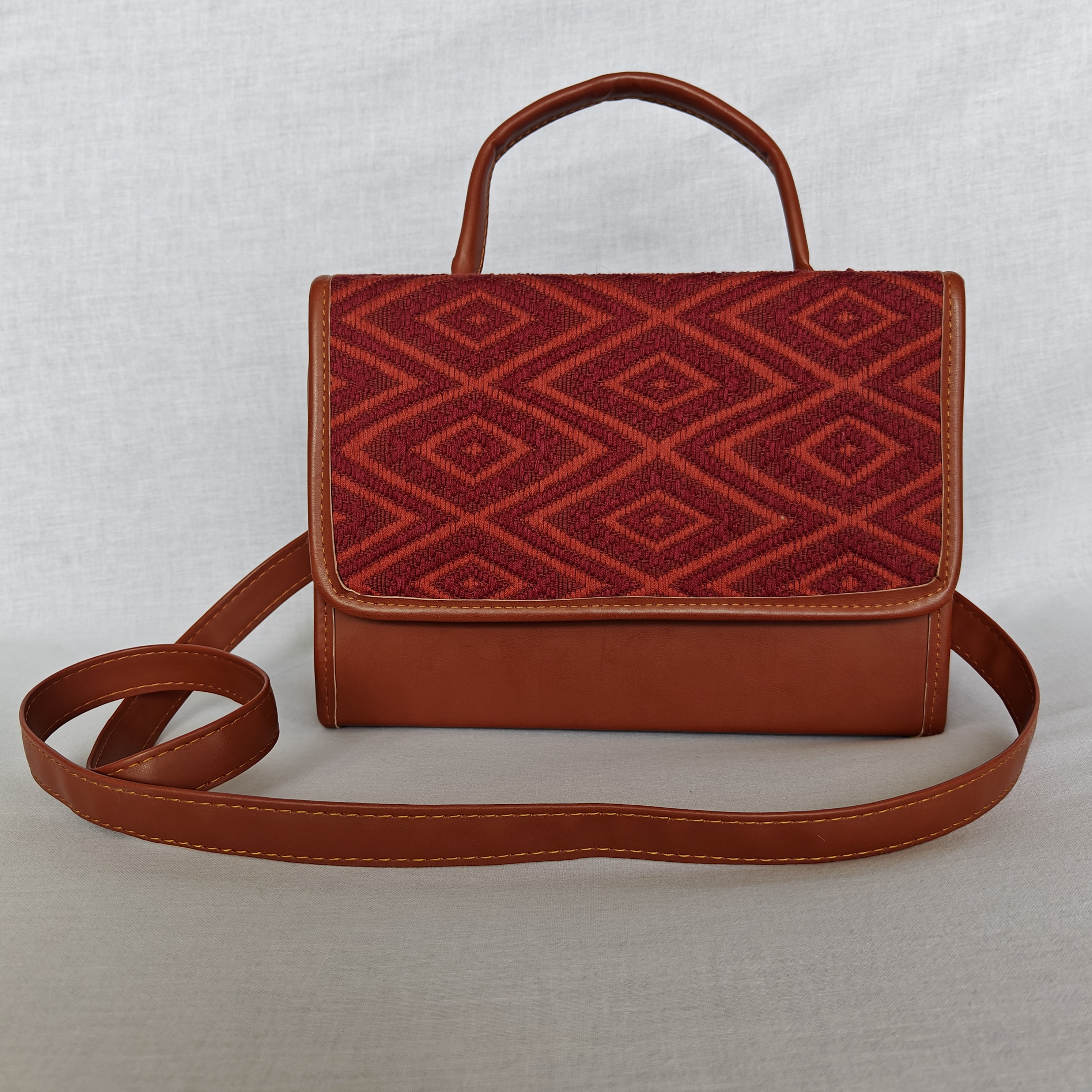 Sac en Cuir & Tissage 