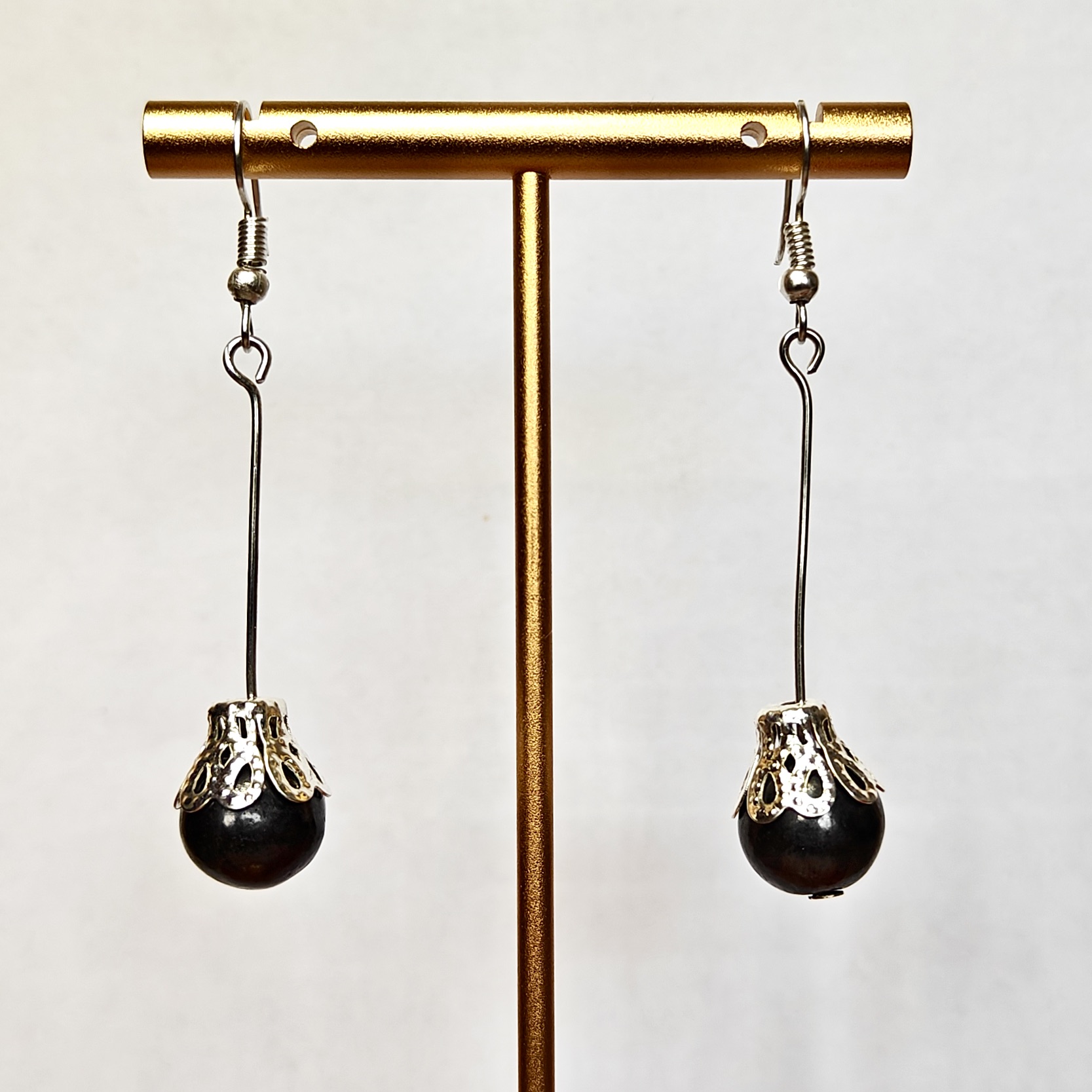 Boucles d'oreille en Argile noire