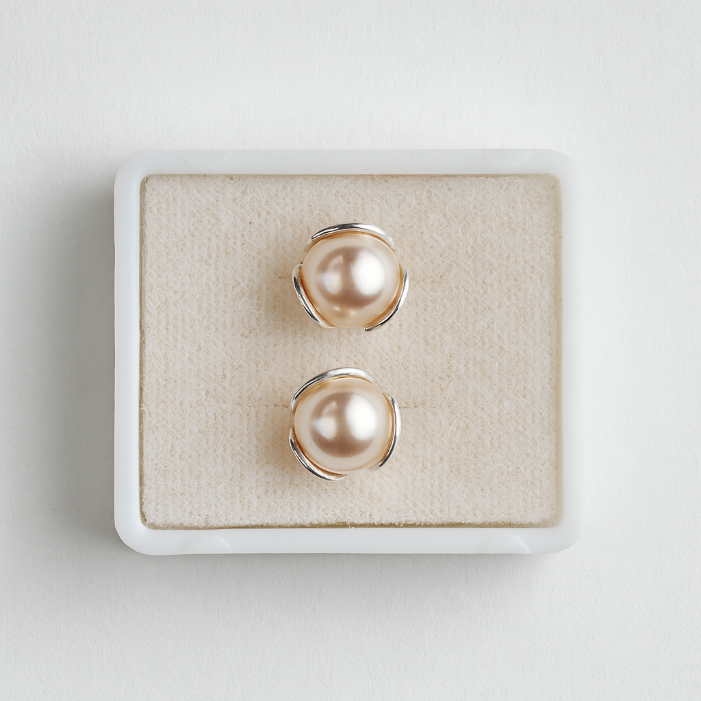 Boucles d'oreille en Argent - Perle