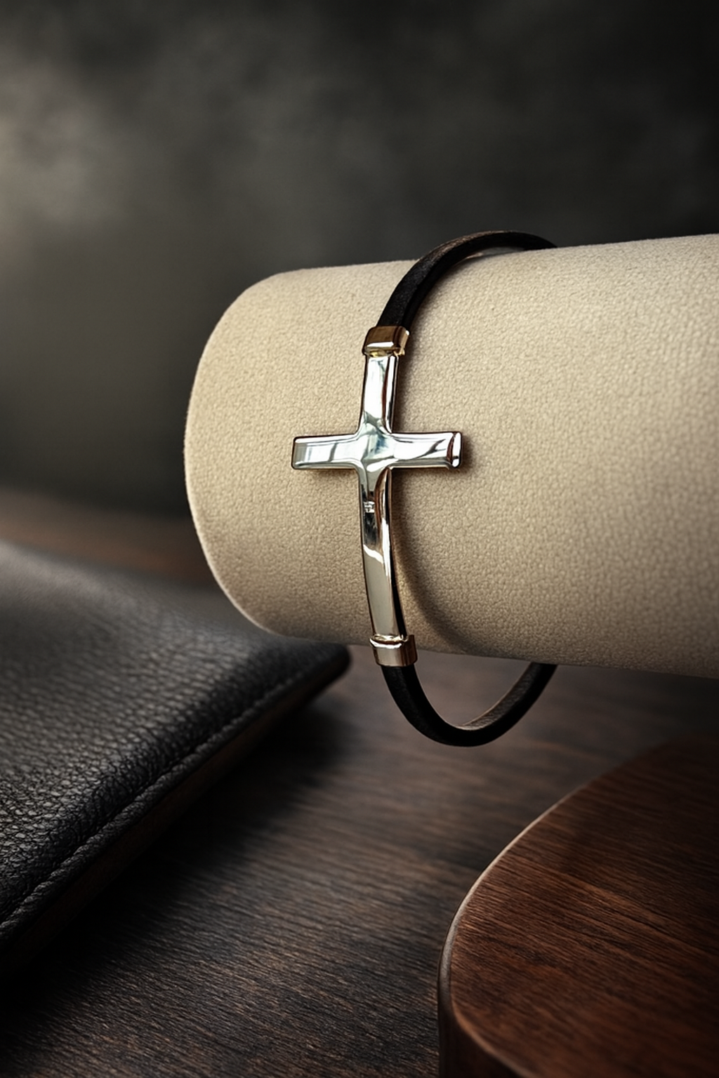 Bracelet en cuir & argent