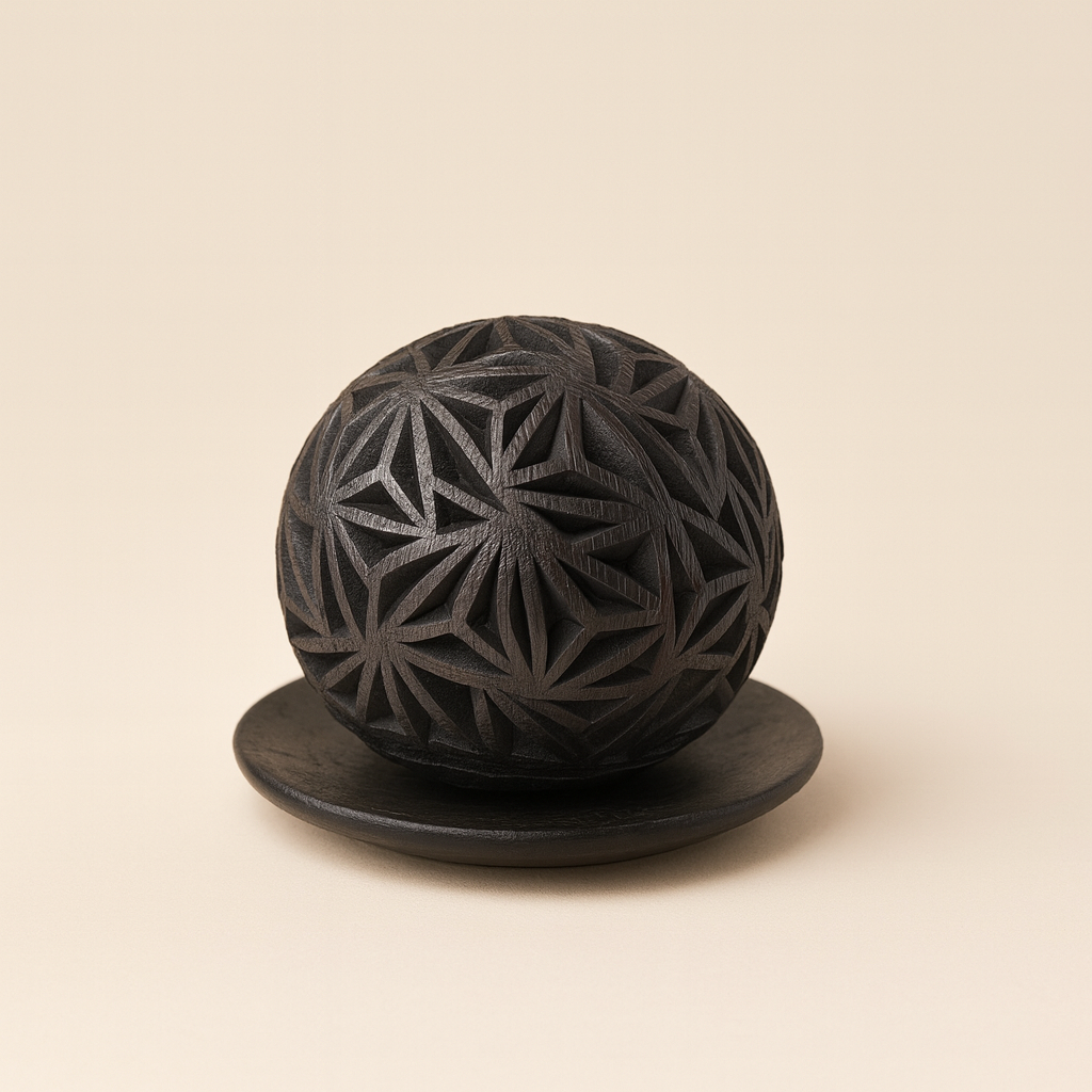 Photophore en Argile Noir