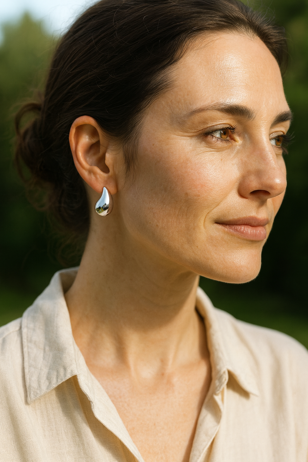 Boucles d'oreille en Argent - Gouttes