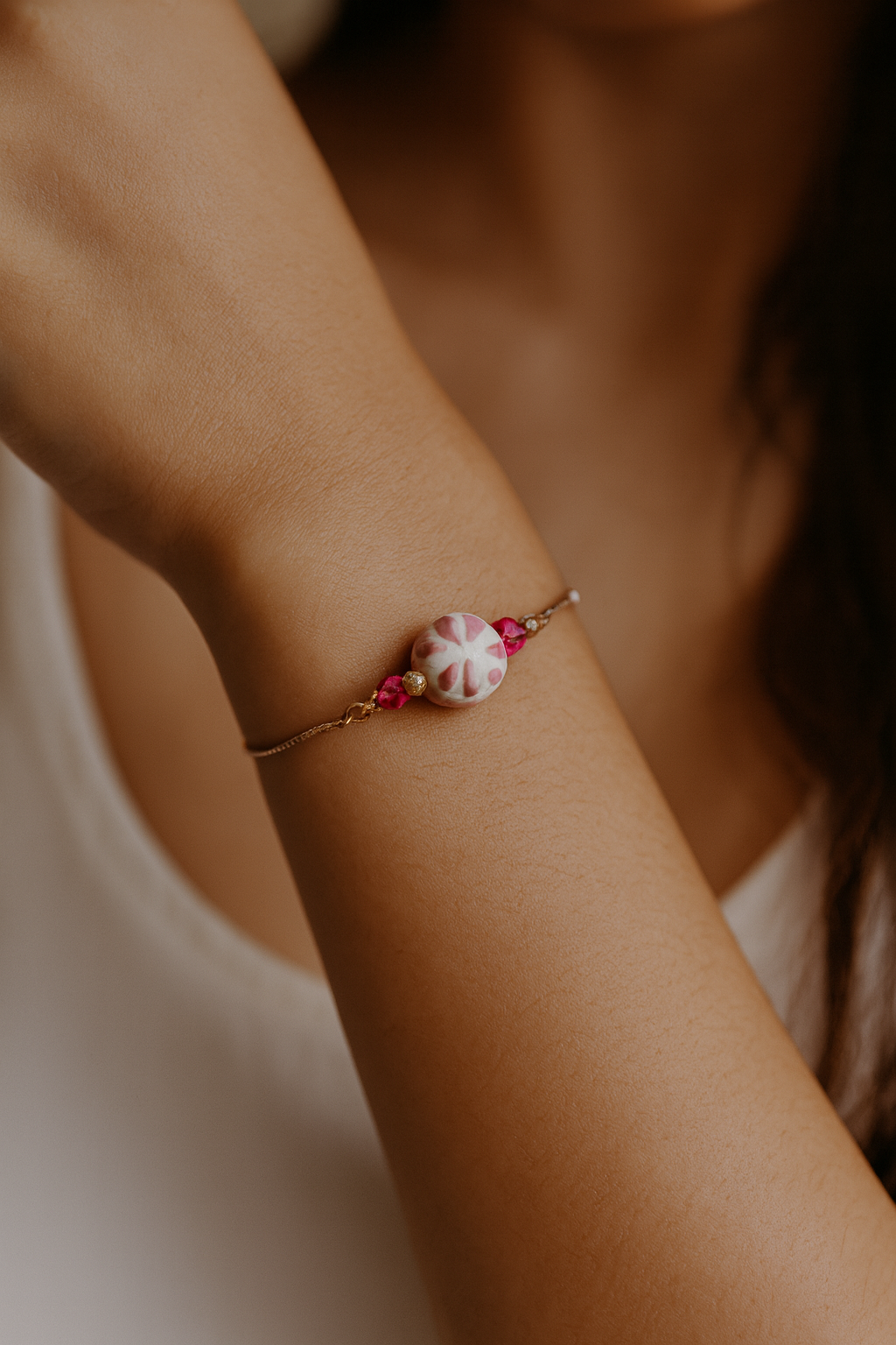 Bracelet boulle en céramique