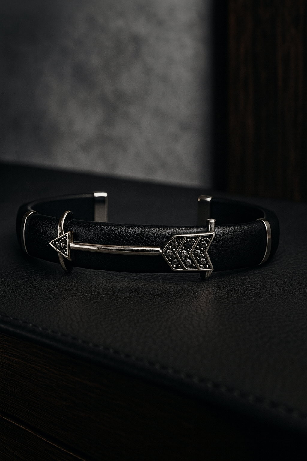 Bracelet en cuir & argent