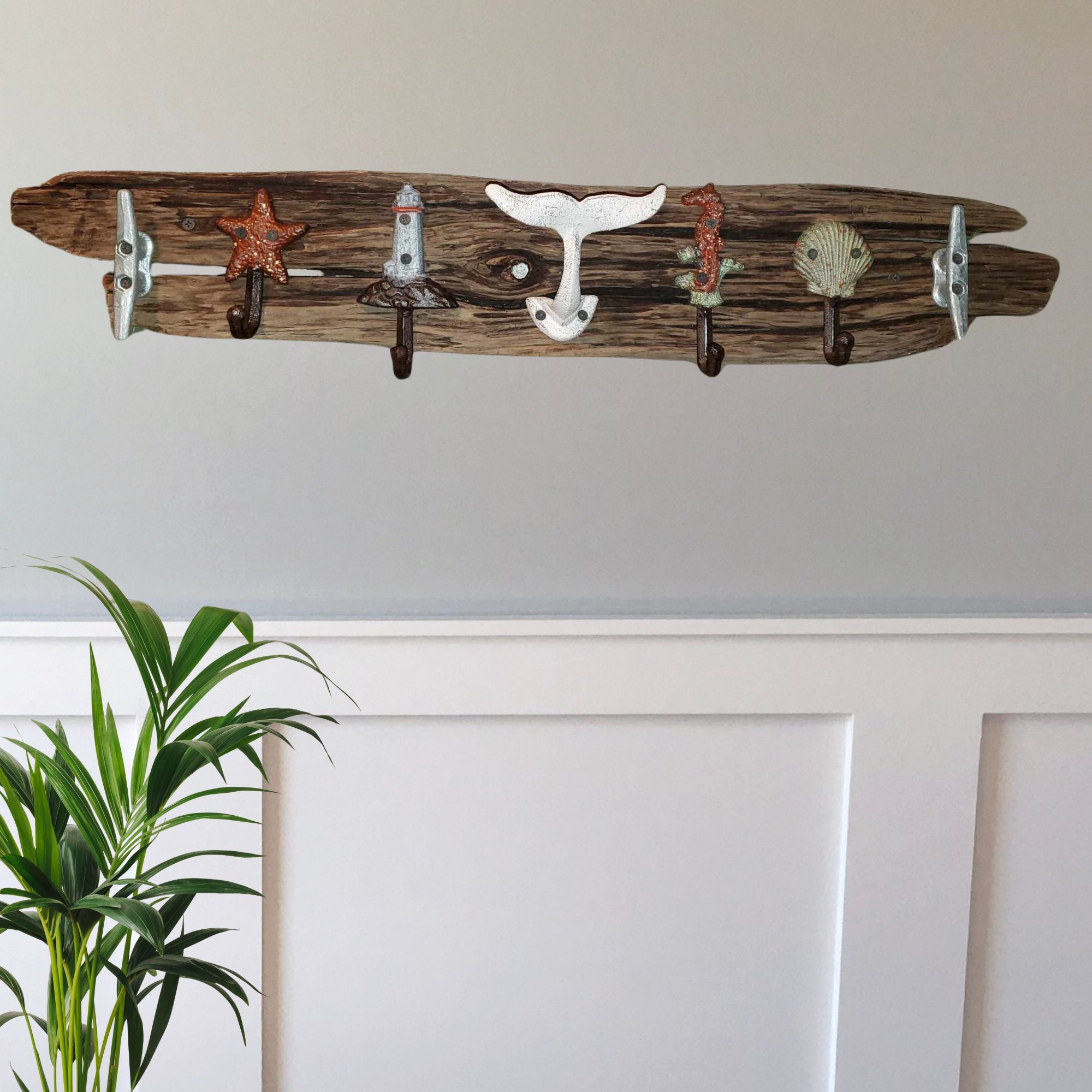Rustic Nautical Wall Hook Rack-CUSTOM OPTIONS AVAILABLE
