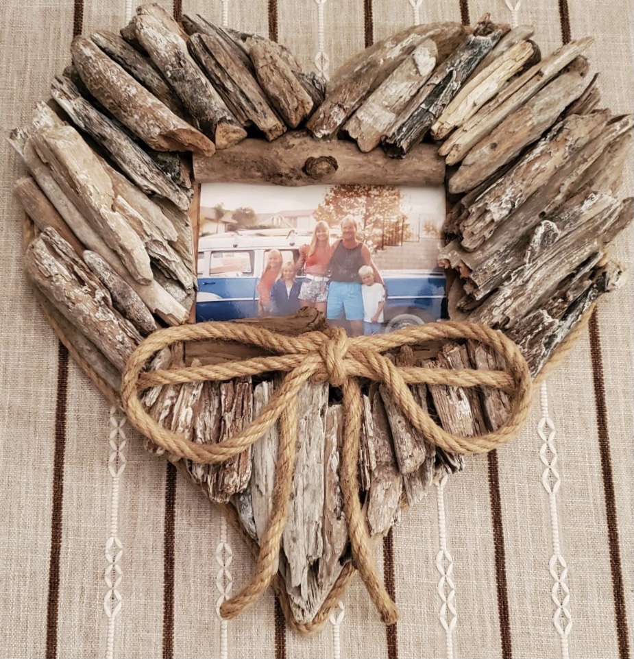 Rustic Driftwood Heart Picture Frame-CUSTOM OPTIONS AVAILABLE!