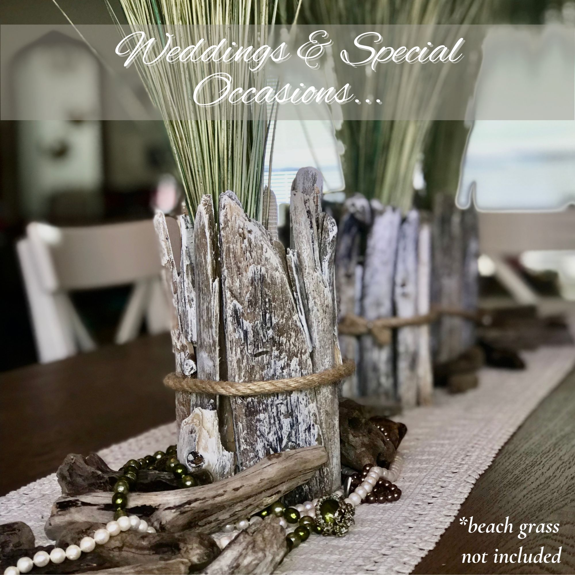 Handcrafted Driftwood Vase (vase only)