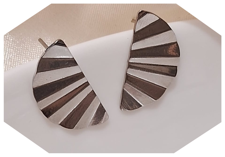 Silver Geometric Earrings