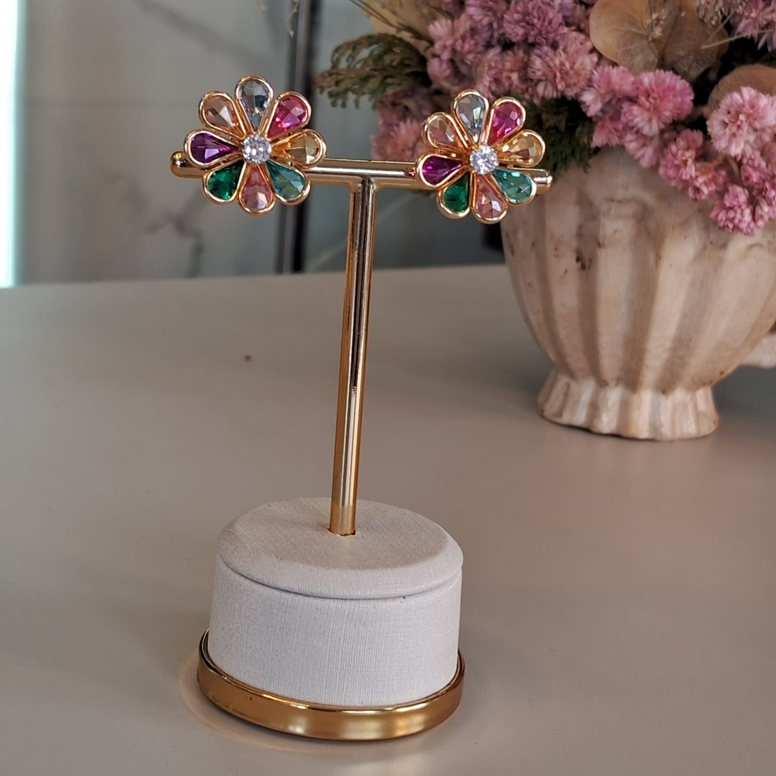 Colorful Flower Earrings