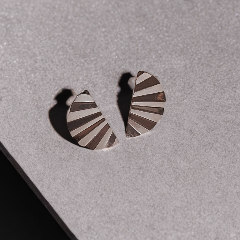 Silver Geometric Earrings