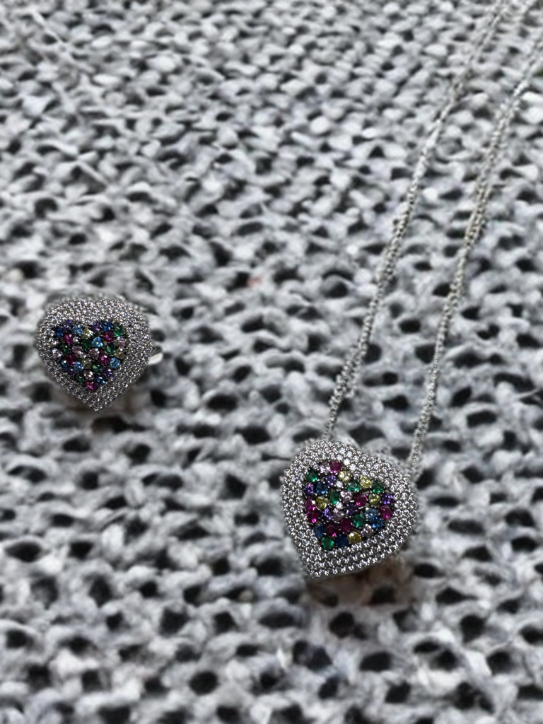 Heart-shaped Jewelry Set