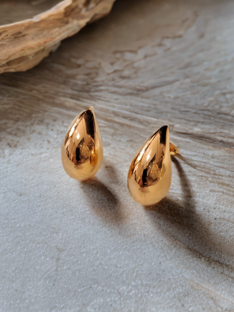 Gold Teardrop Earrings