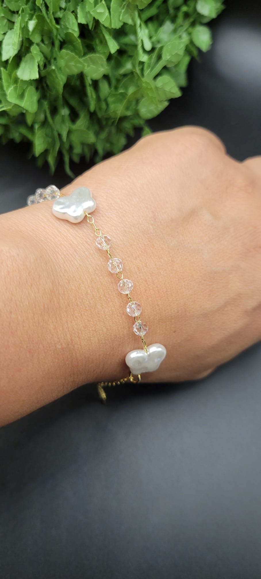 Pearl Butterfly Bracelet
