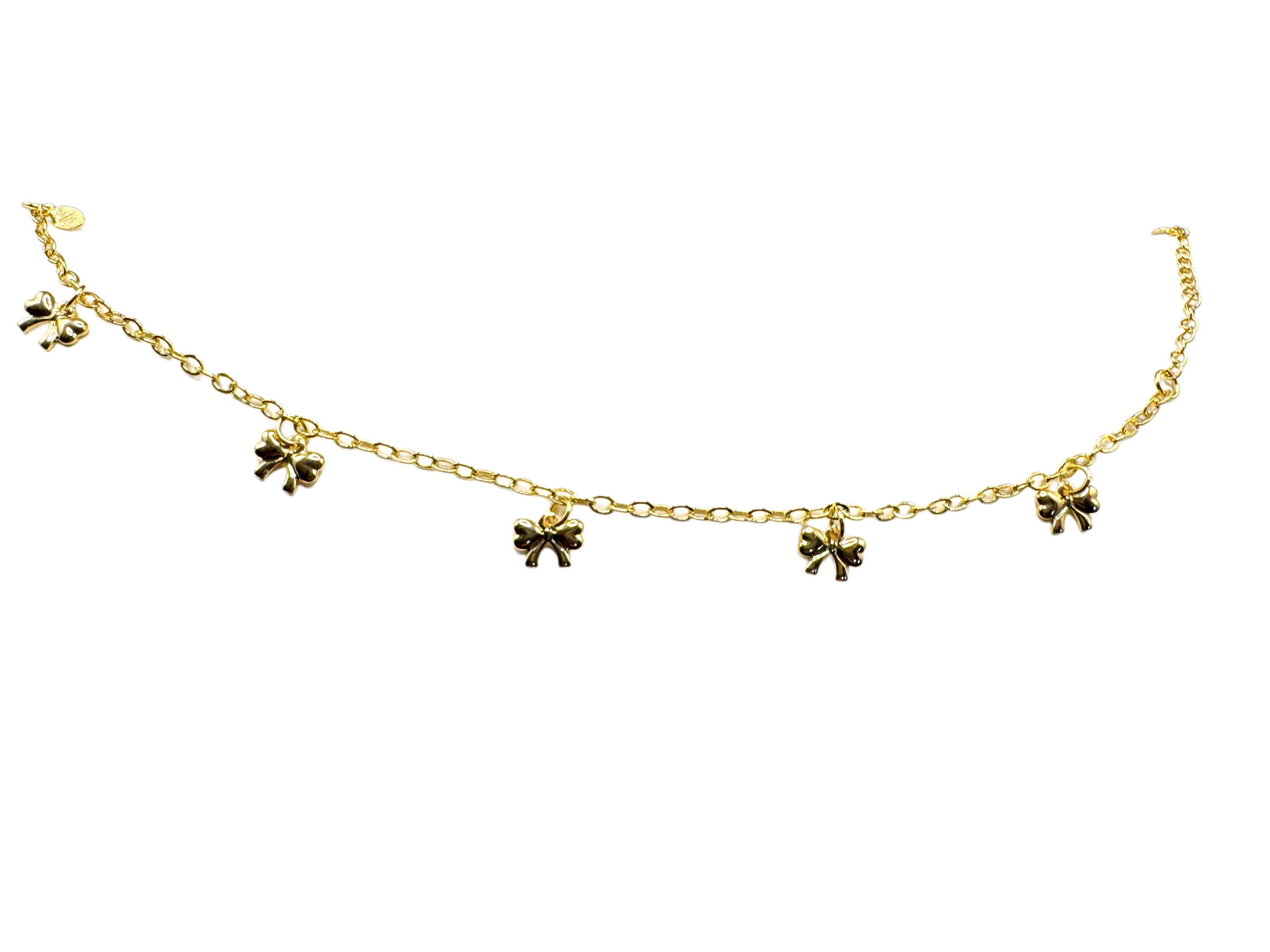 Gold Butterfly Charm Bracelet