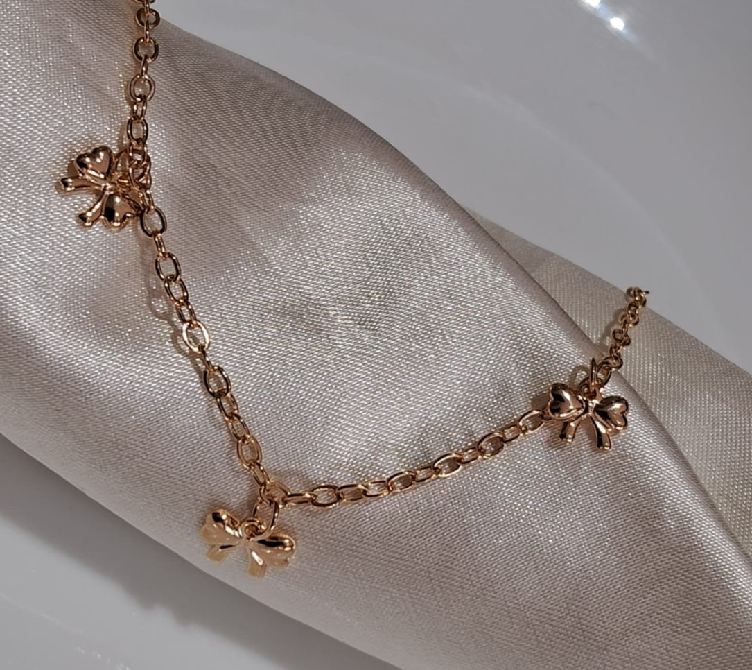 Gold Butterfly Charm Bracelet