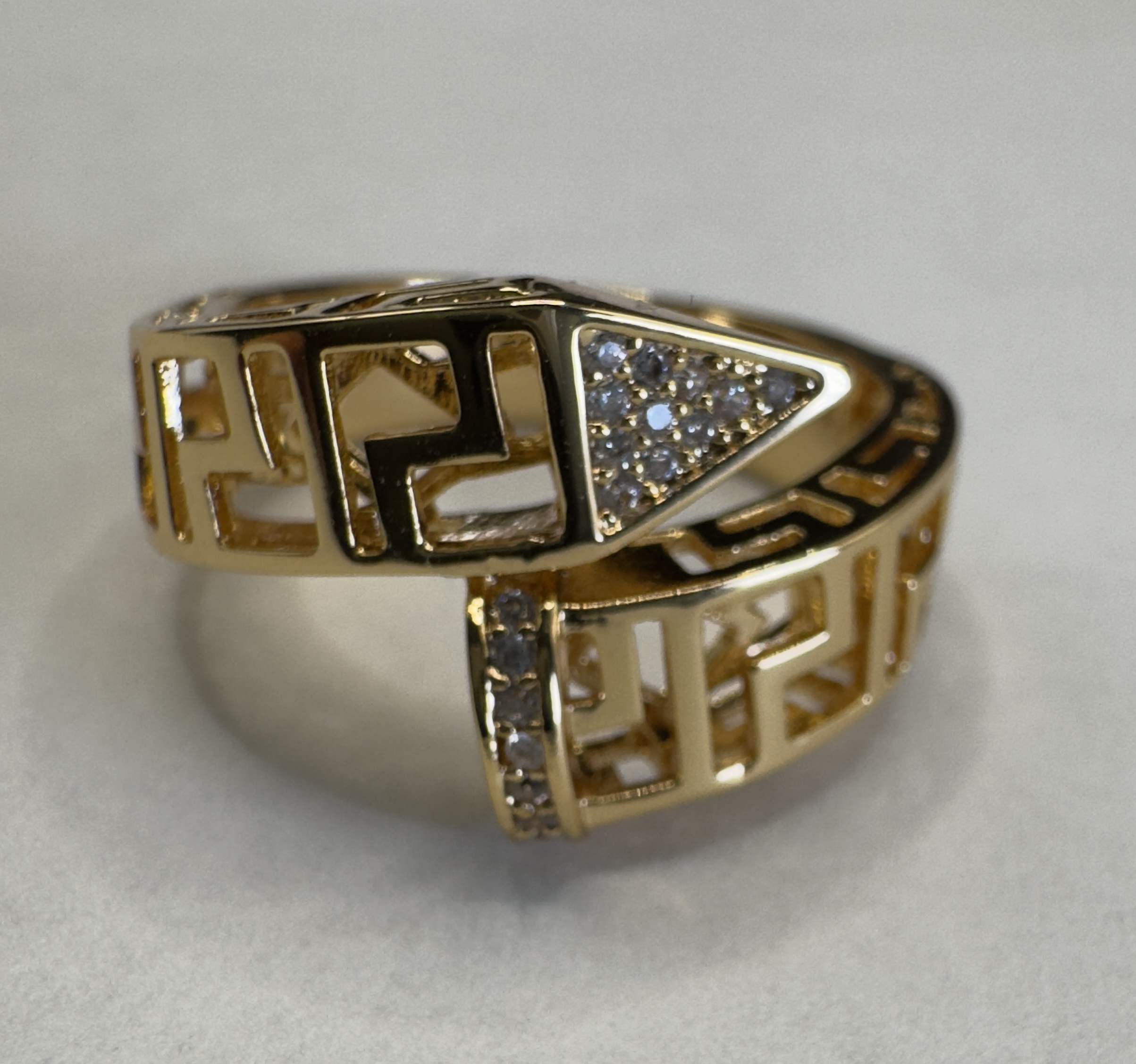 Gold Hoop Earrings and Ring