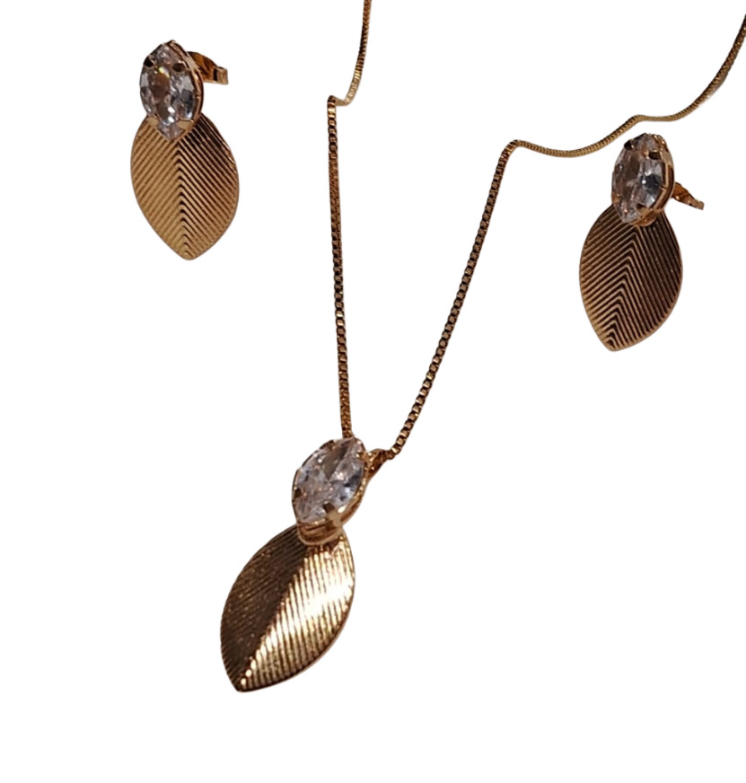 Elegant Leaf Jewelry Set