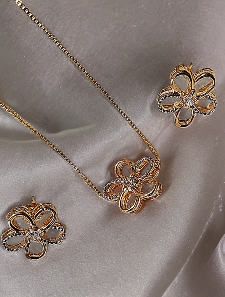 Elegant Floral Jewelry Set