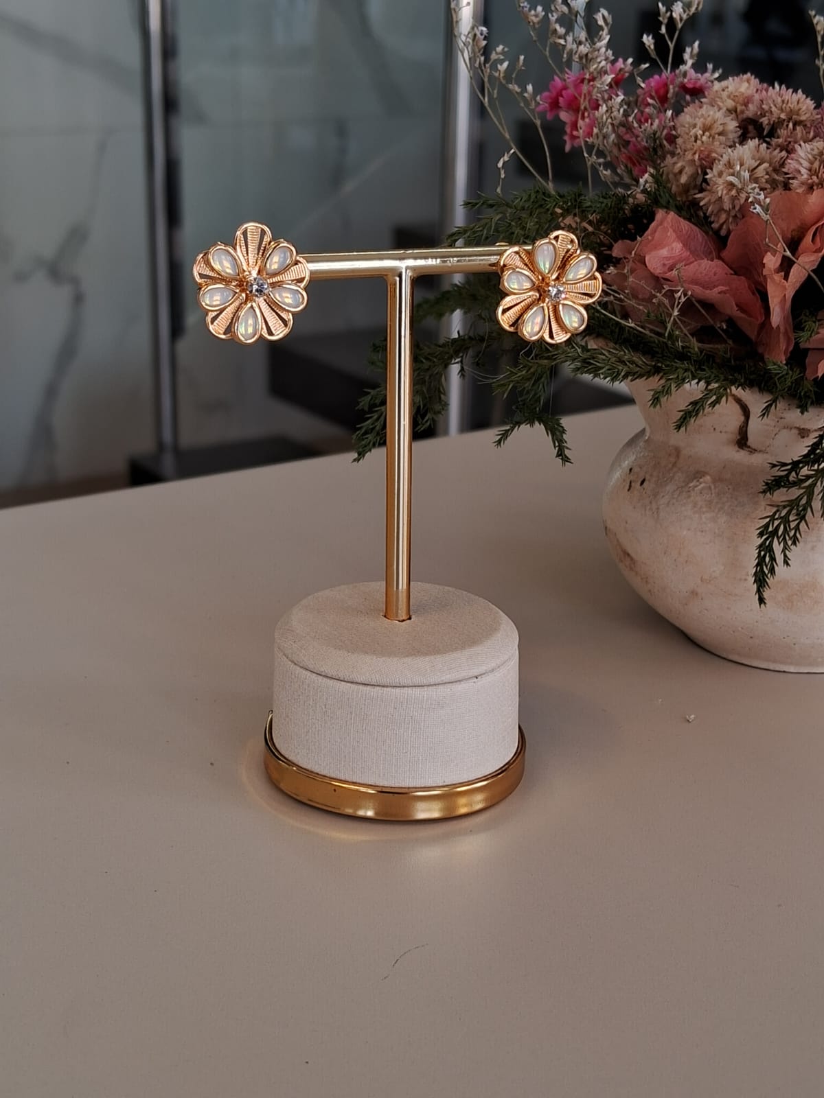 Elegant Flower-Shaped Earrings