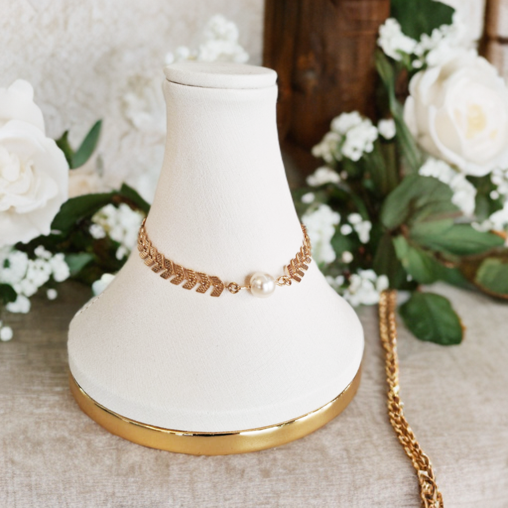 Gold Pearl Bracelet