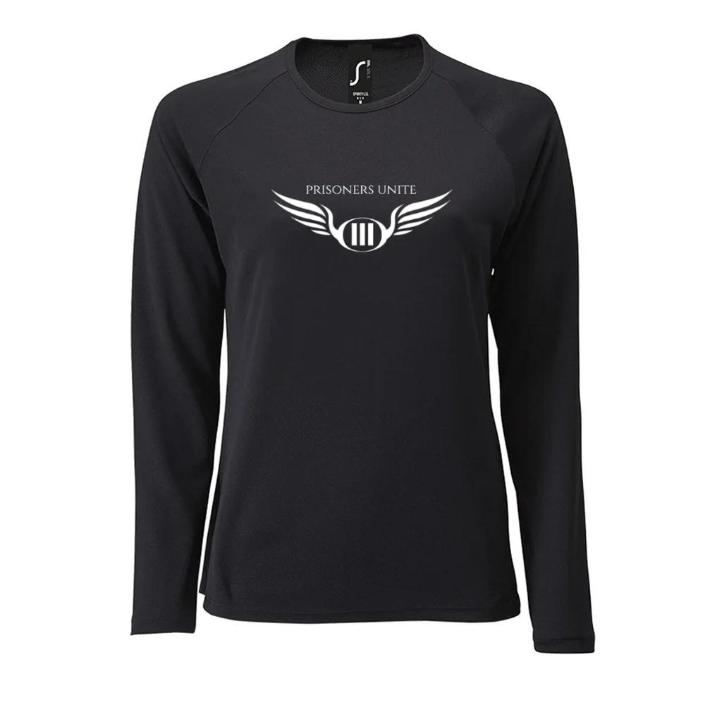 Black Ladies Long Sleeve Shirt