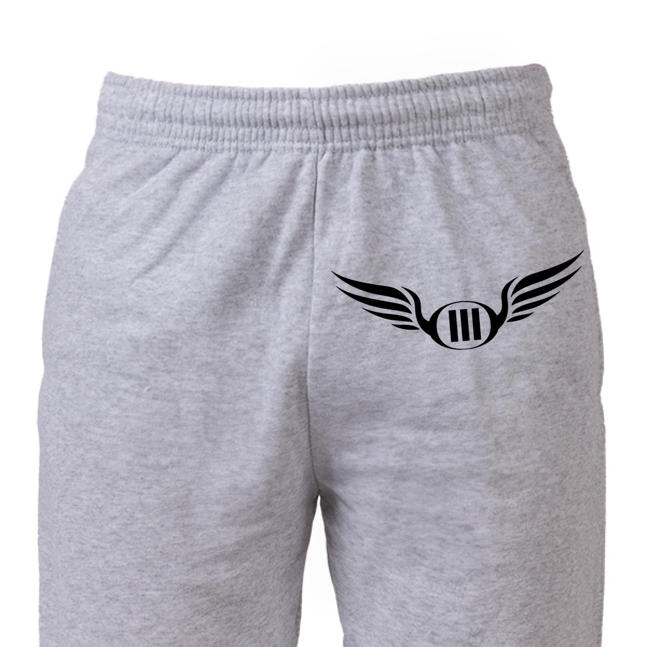 Grey Sweatpants with Winged Logo